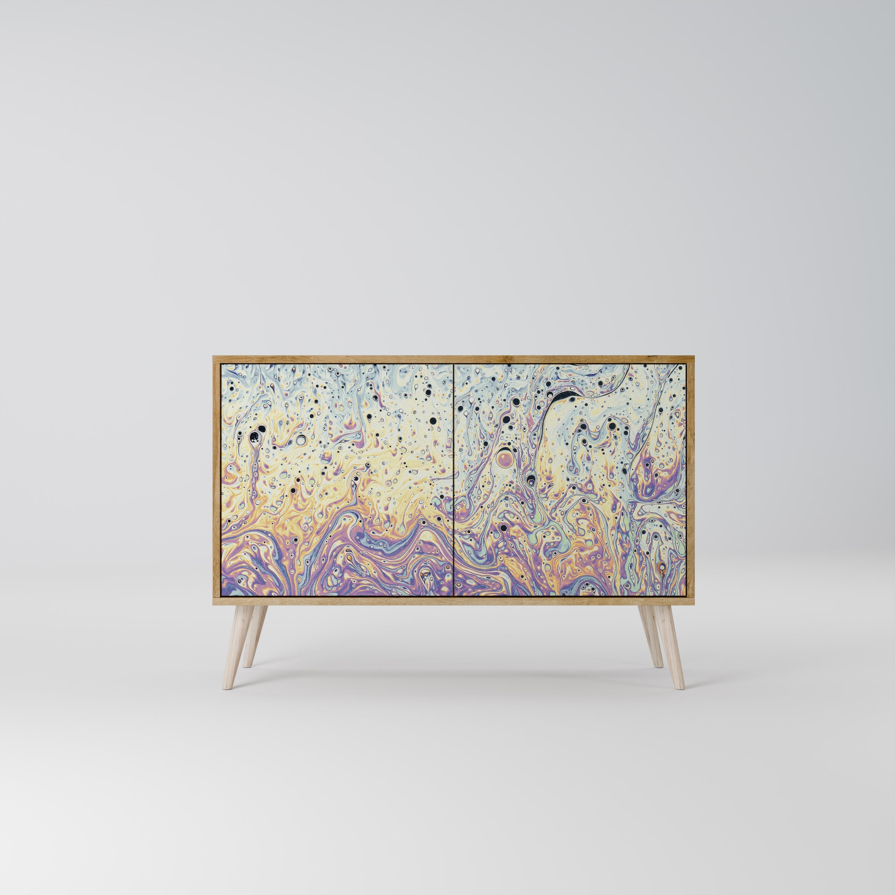 MOSAIC OF COLORS Sideboard mit 2 Türen in Eichenoptik