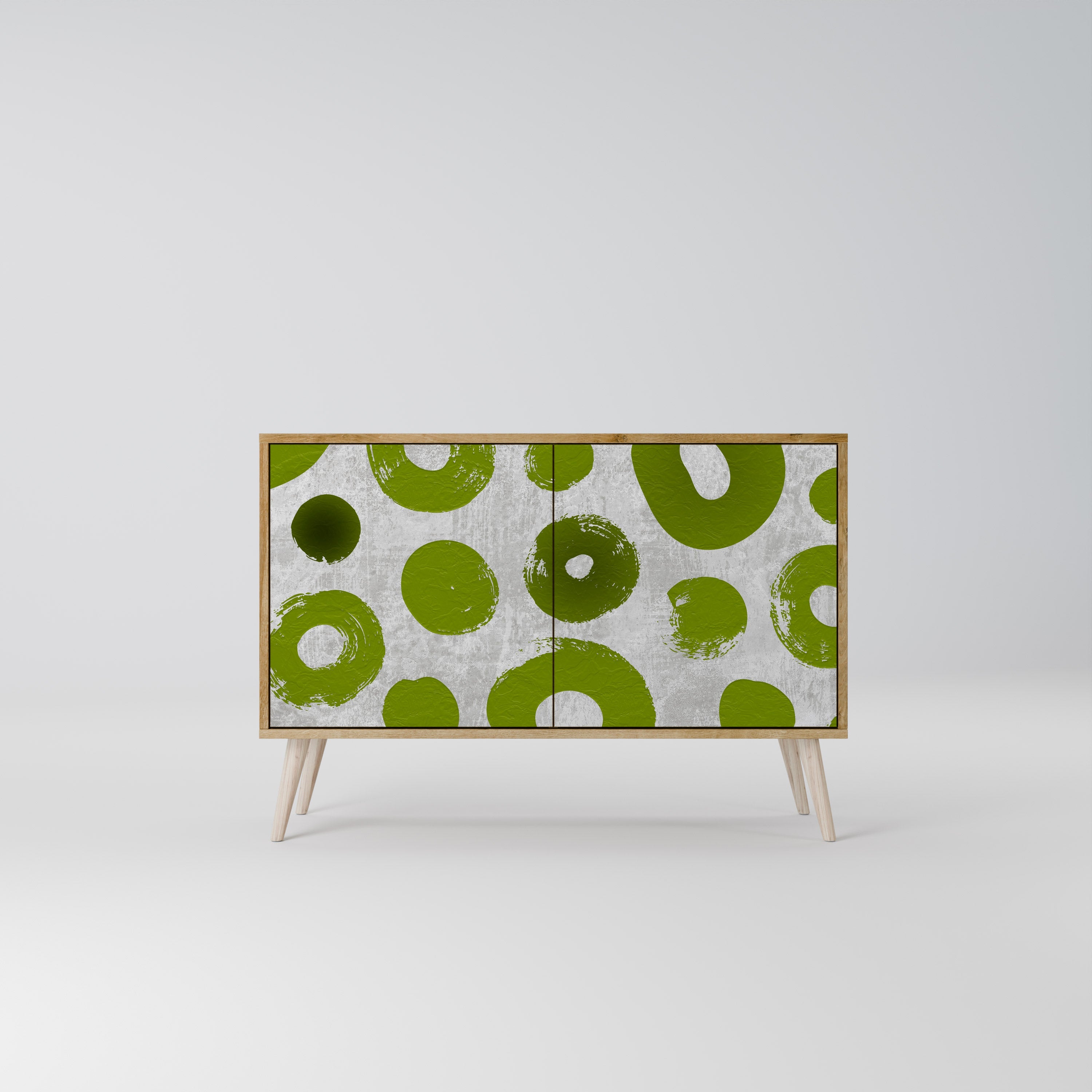 GREEN RHAPSODY Sideboard mit 2 Türen in Eichenoptik