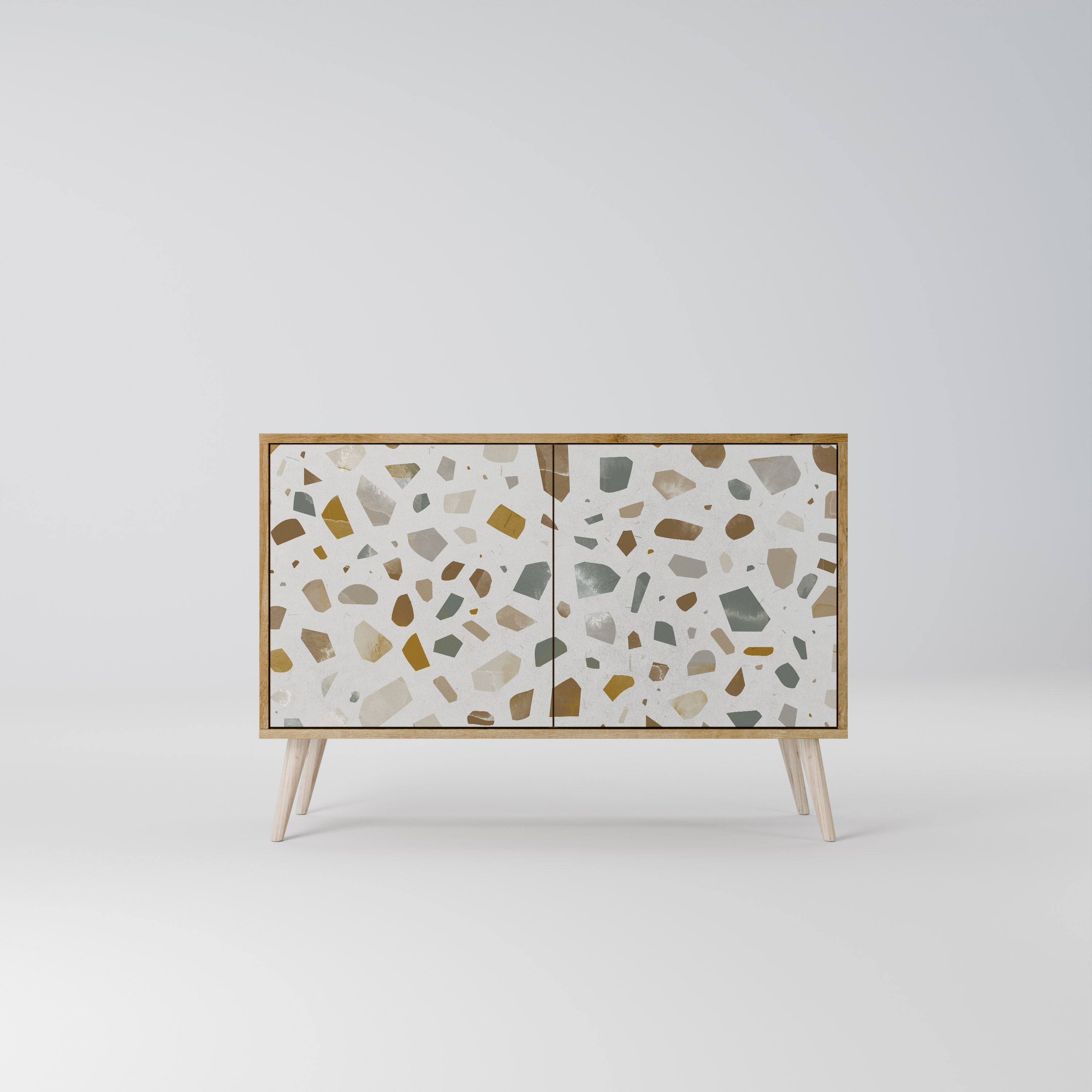 PIECES OF TOMORROW Sideboard mit 2 Türen in Eichenoptik
