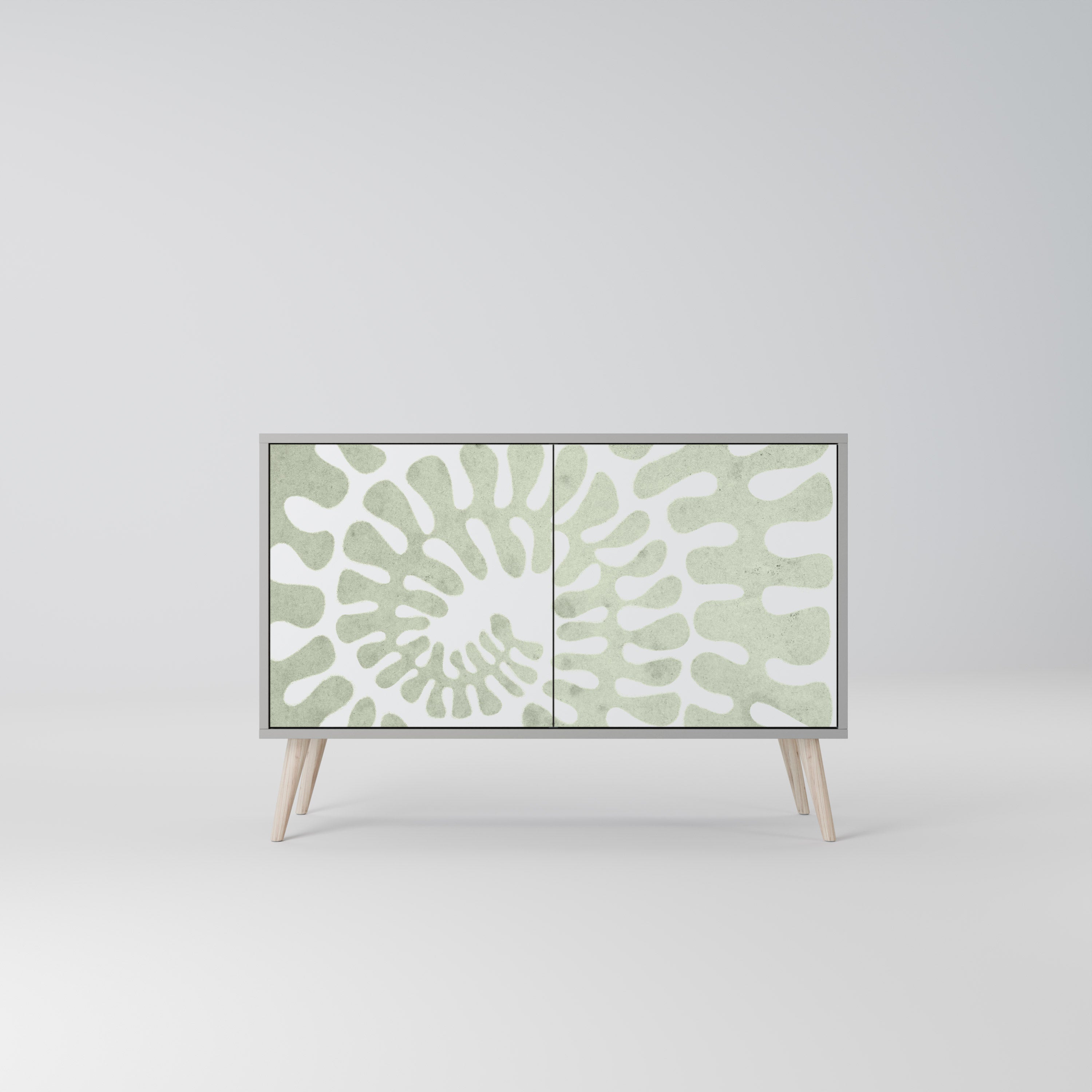 HELIX DANCE Sideboard mit 2 Türen in grauem Finish