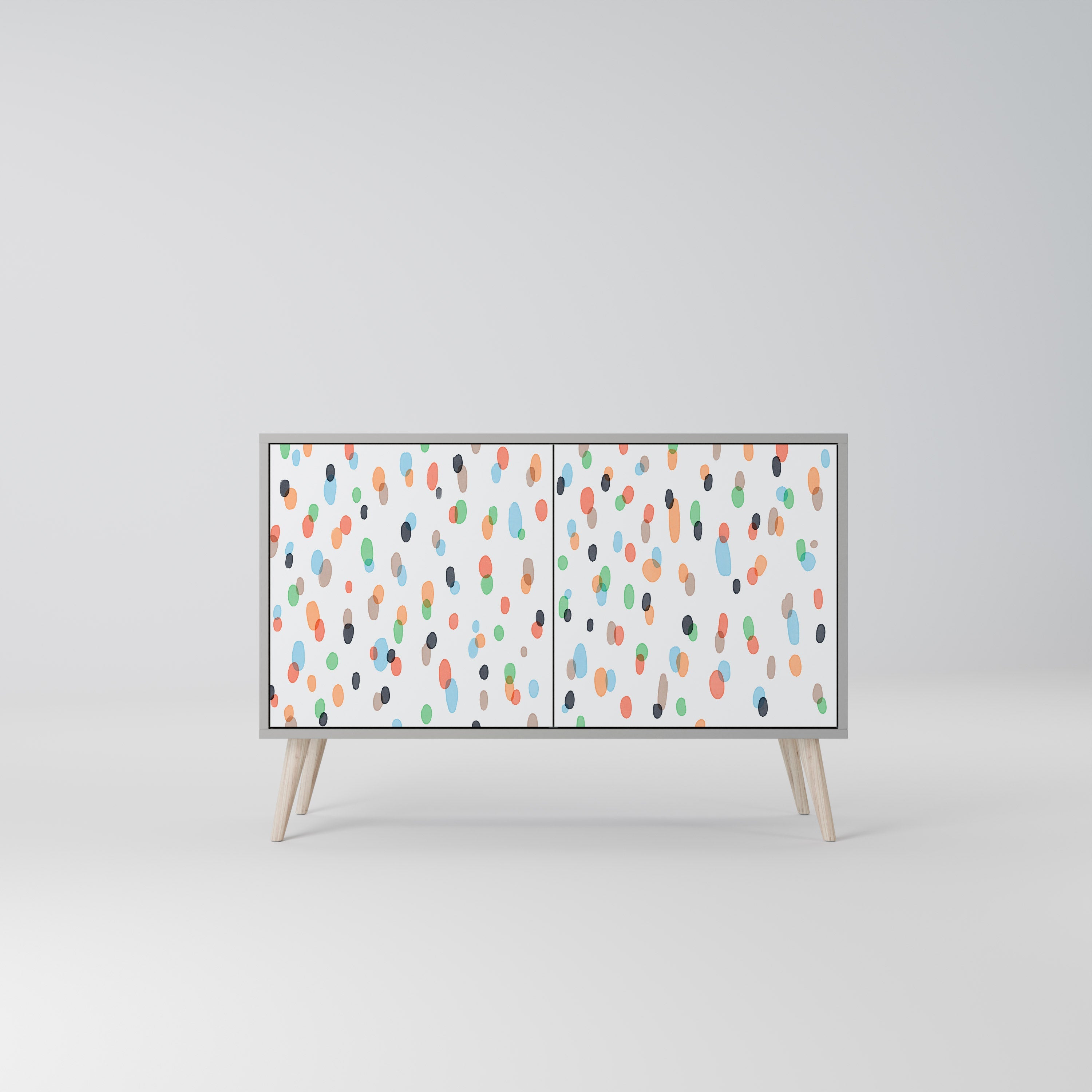 ENERGETIC SPOTS Sideboard mit 2 Türen in grauer Ausführung