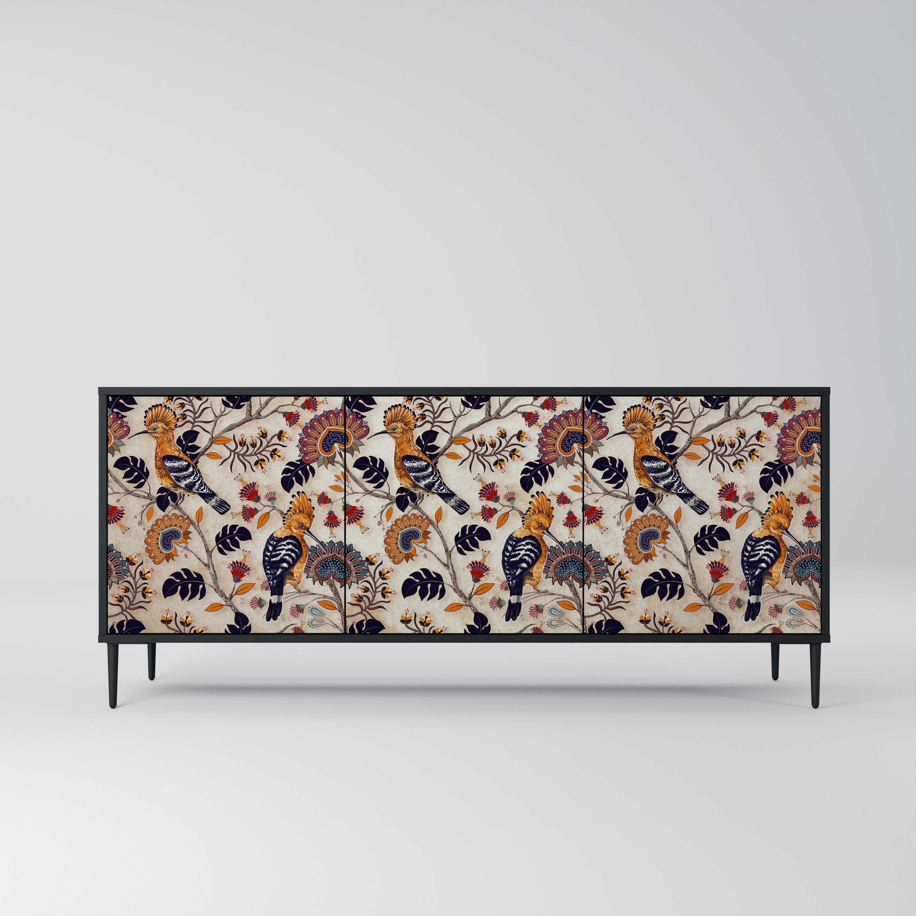 EMINENT HOOPOE 3-türiges Sideboard in Schwarz