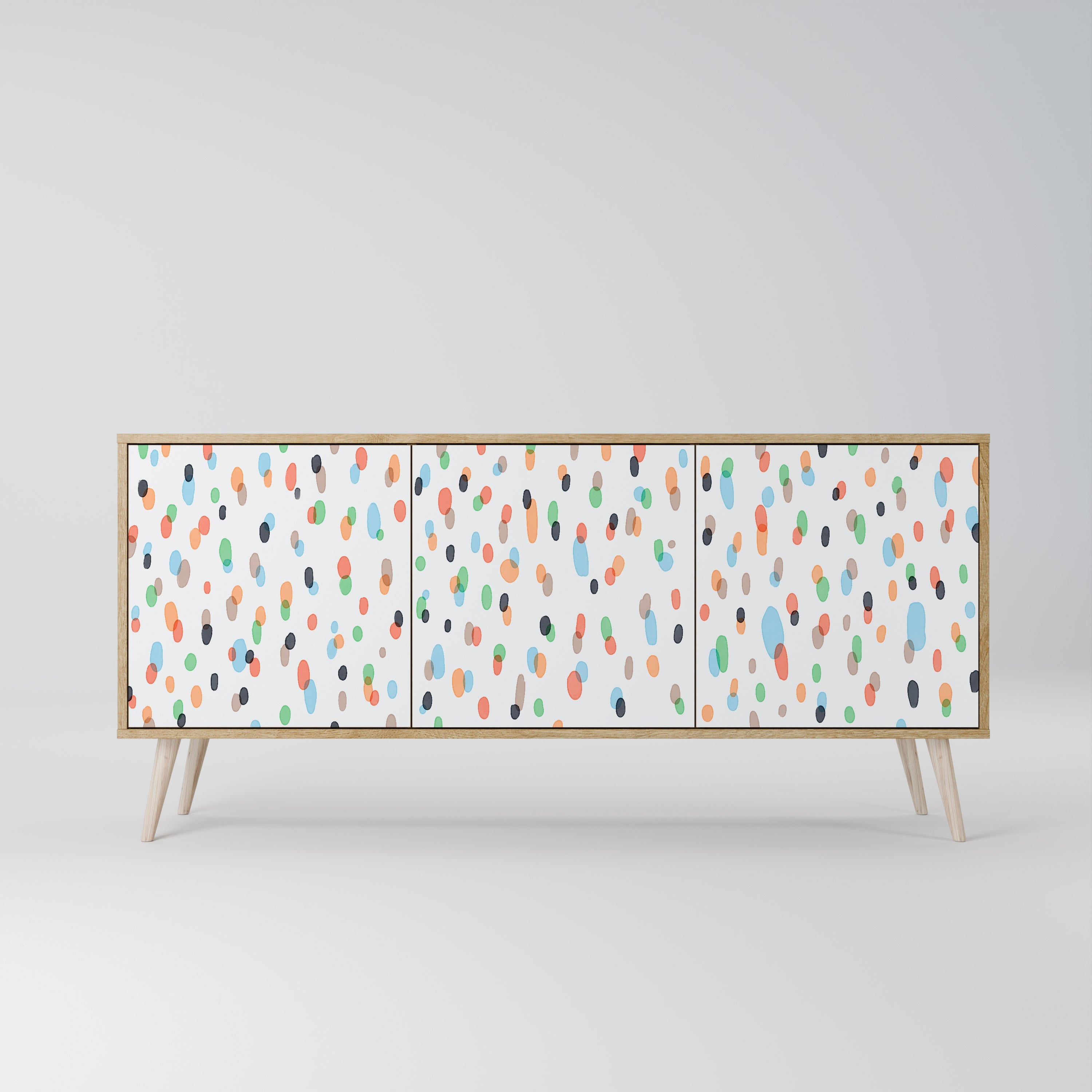 ENERGETIC SPOTS 3-türiges Sideboard in Eichenoptik