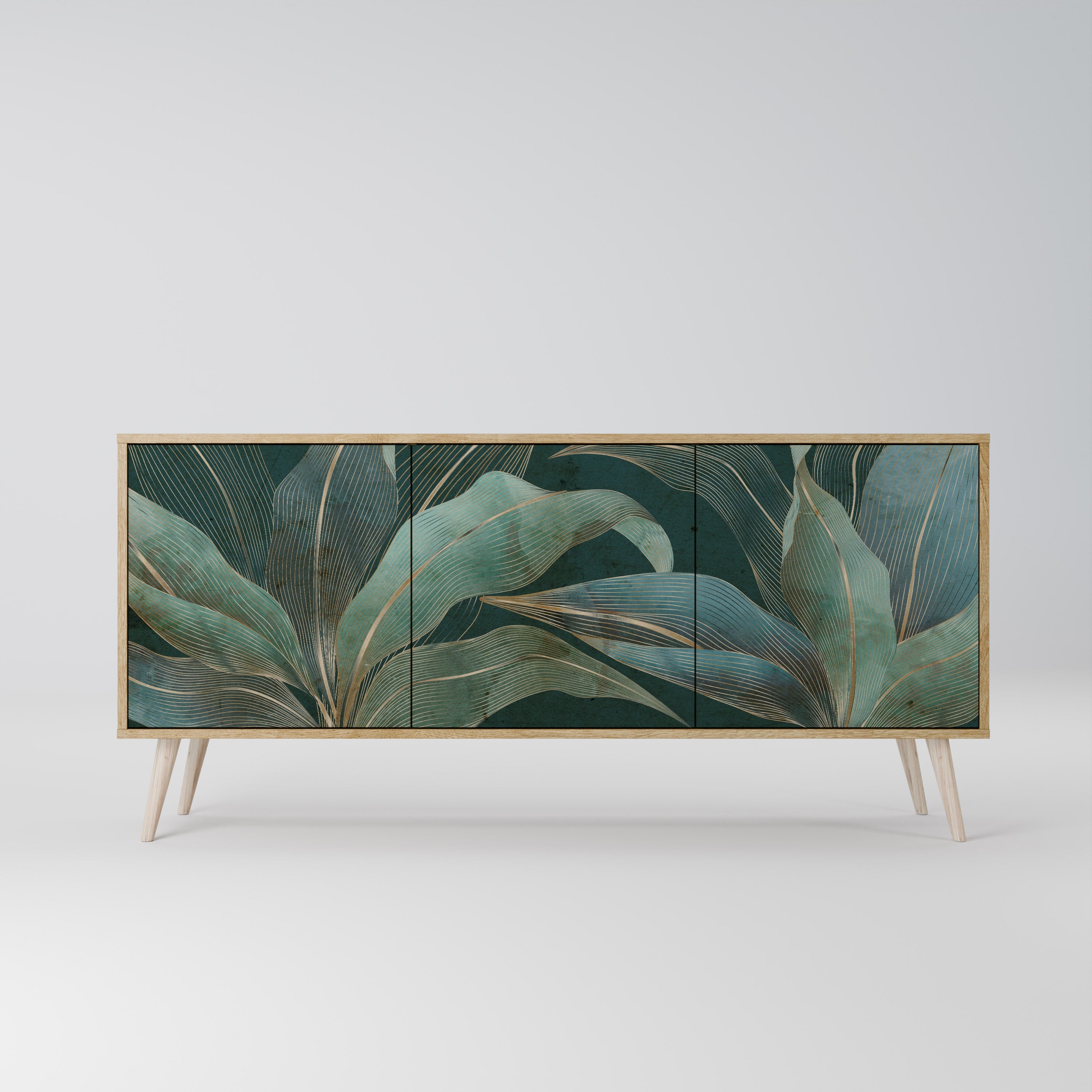 ROYAL GREEN 3-türiges Sideboard in Eichenoptik