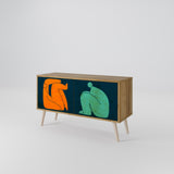 TOGETHER BUT SEPARATELY Kompaktes 2-türiges TV-Lowboard