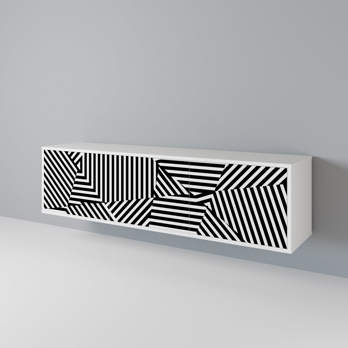 ILLUSIONARY LATTICE 3-türiges TV-Lowboard