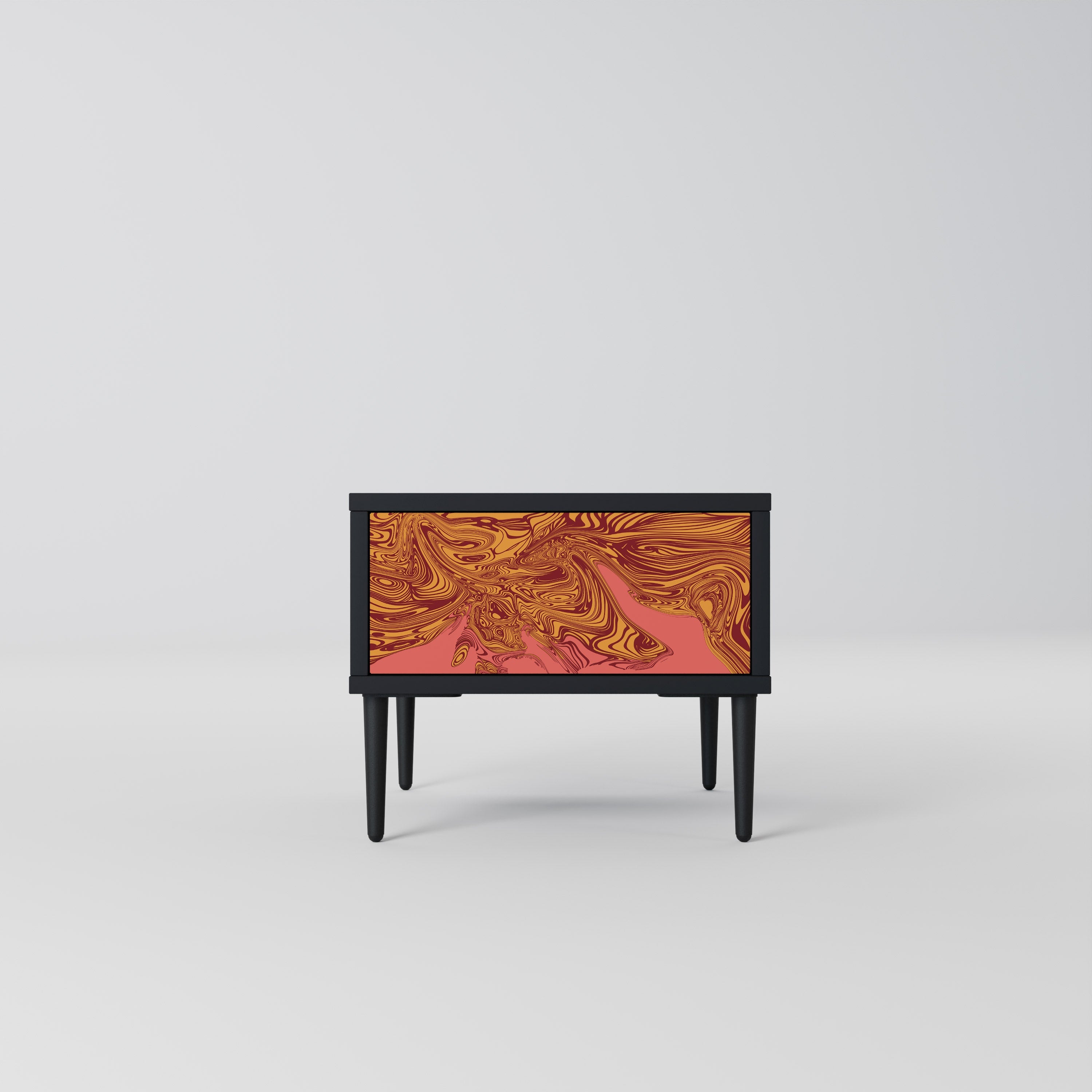 FLOATING THOUGHTS Nightstand in Black Finish