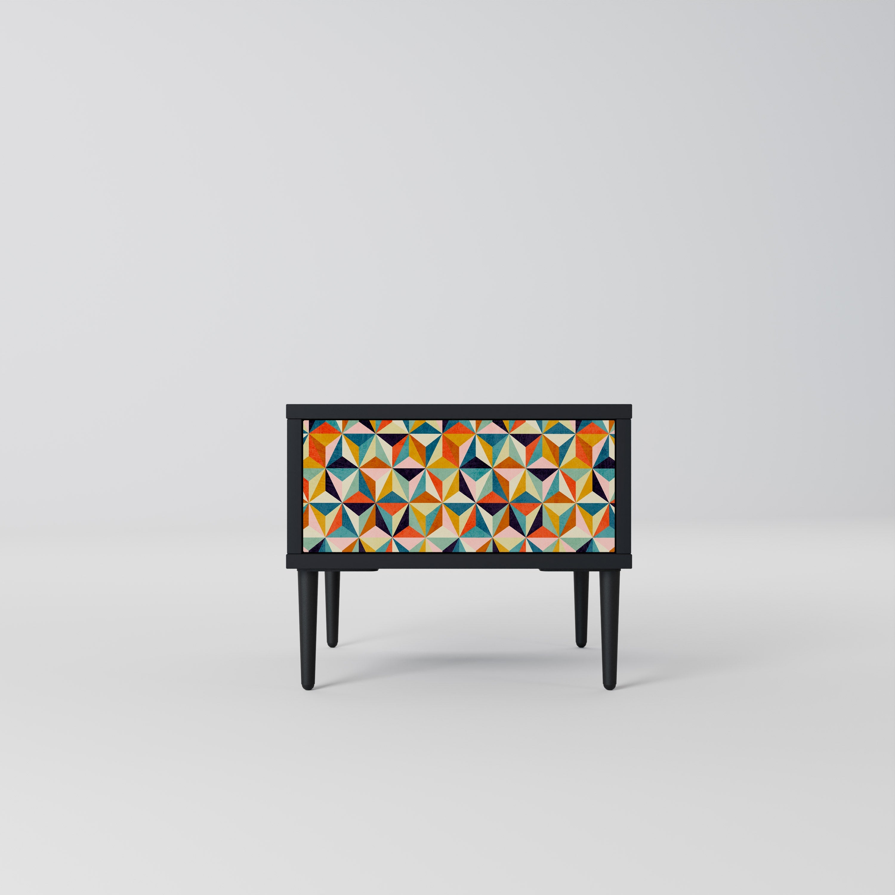 TESSELATE TREASURES Nachttisch in Schwarz