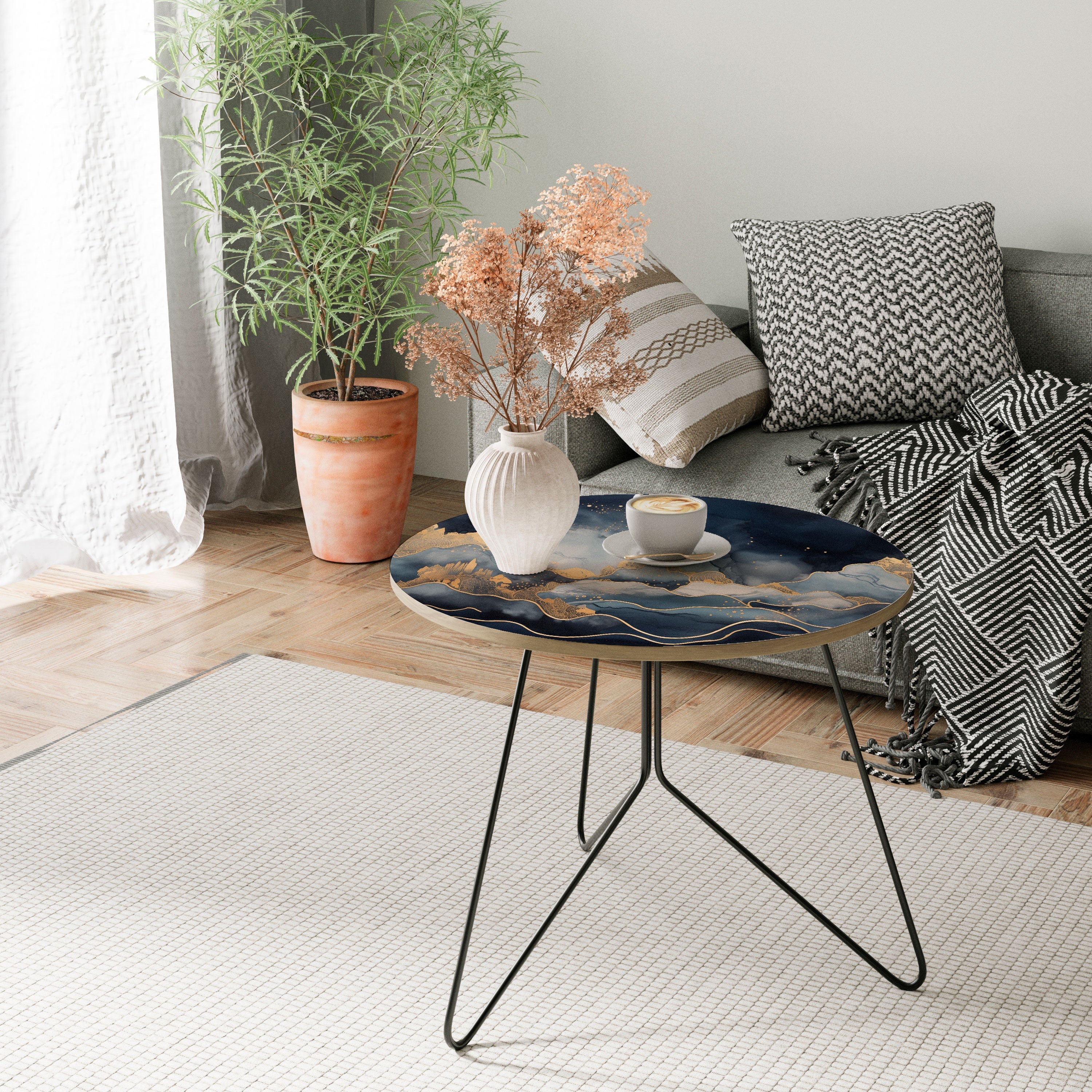 GOLDEN PEAK OF BLUE Couchtisch 69