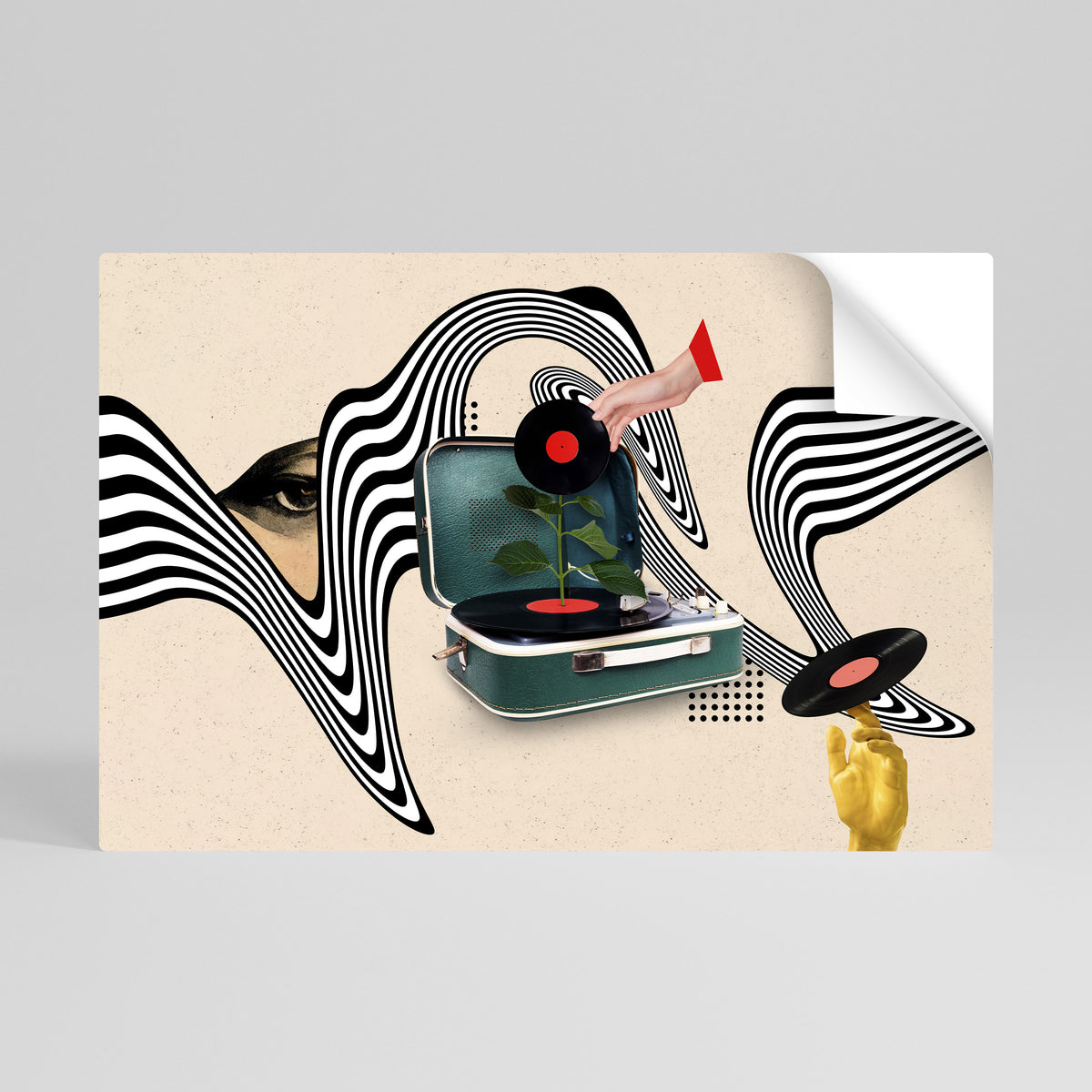 VINYL VARIATION Selbstklebendes Horizontal-Poster