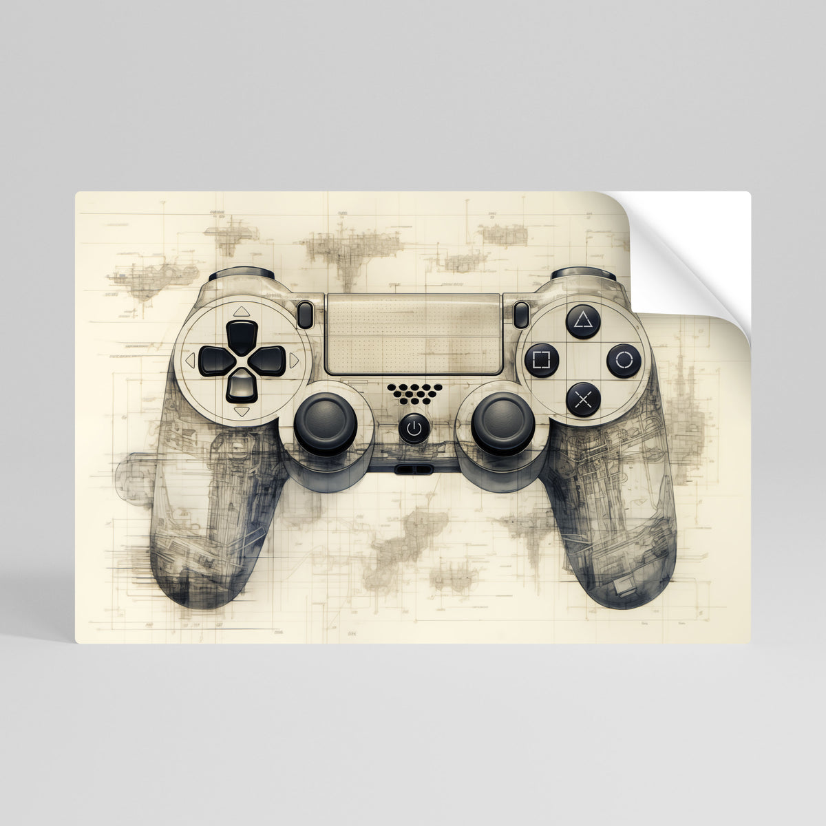 QUANTUM QUEST PAD Selbstklebendes Horizontal-Poster