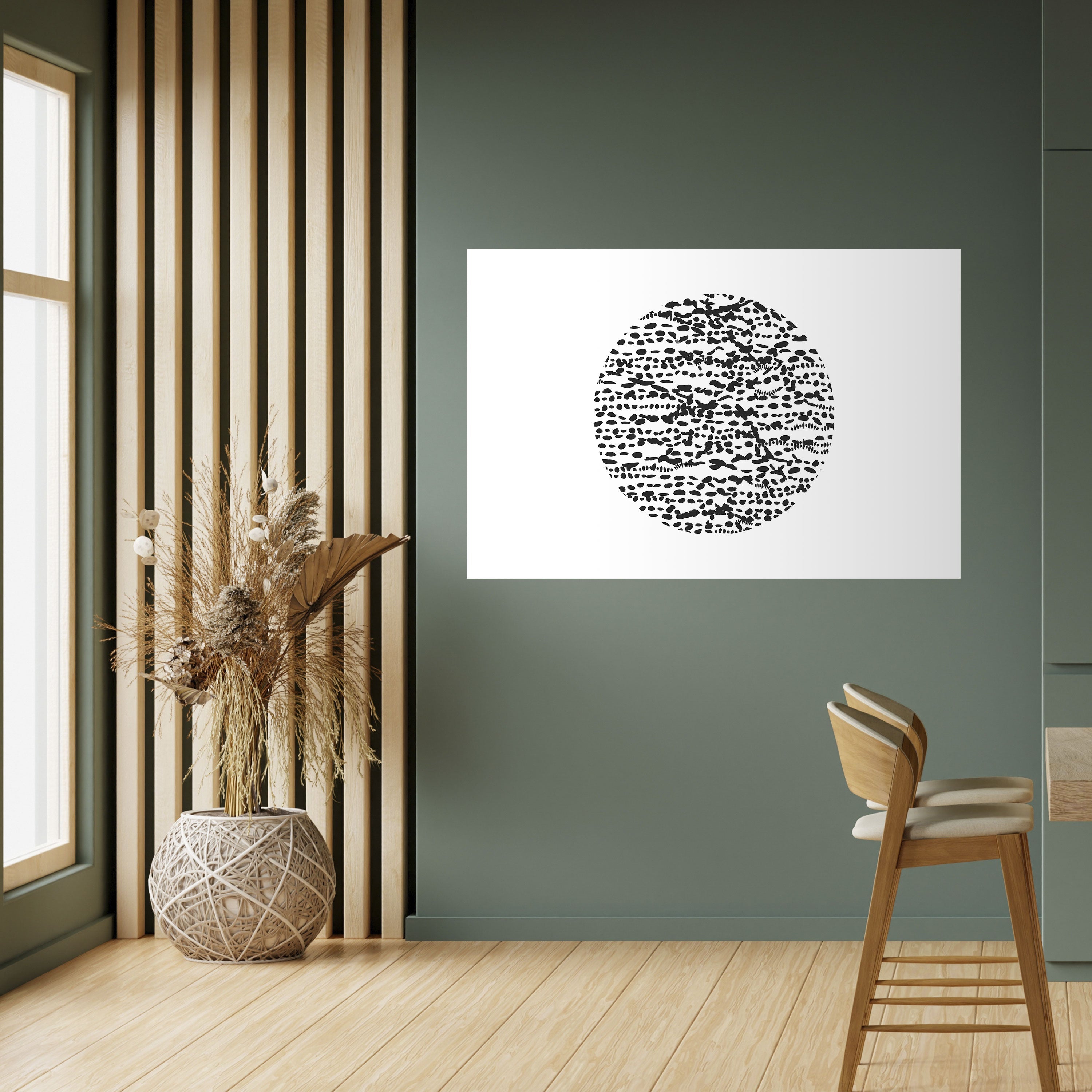 LUNAR LOOM Peel and Stick Horizontal Poster