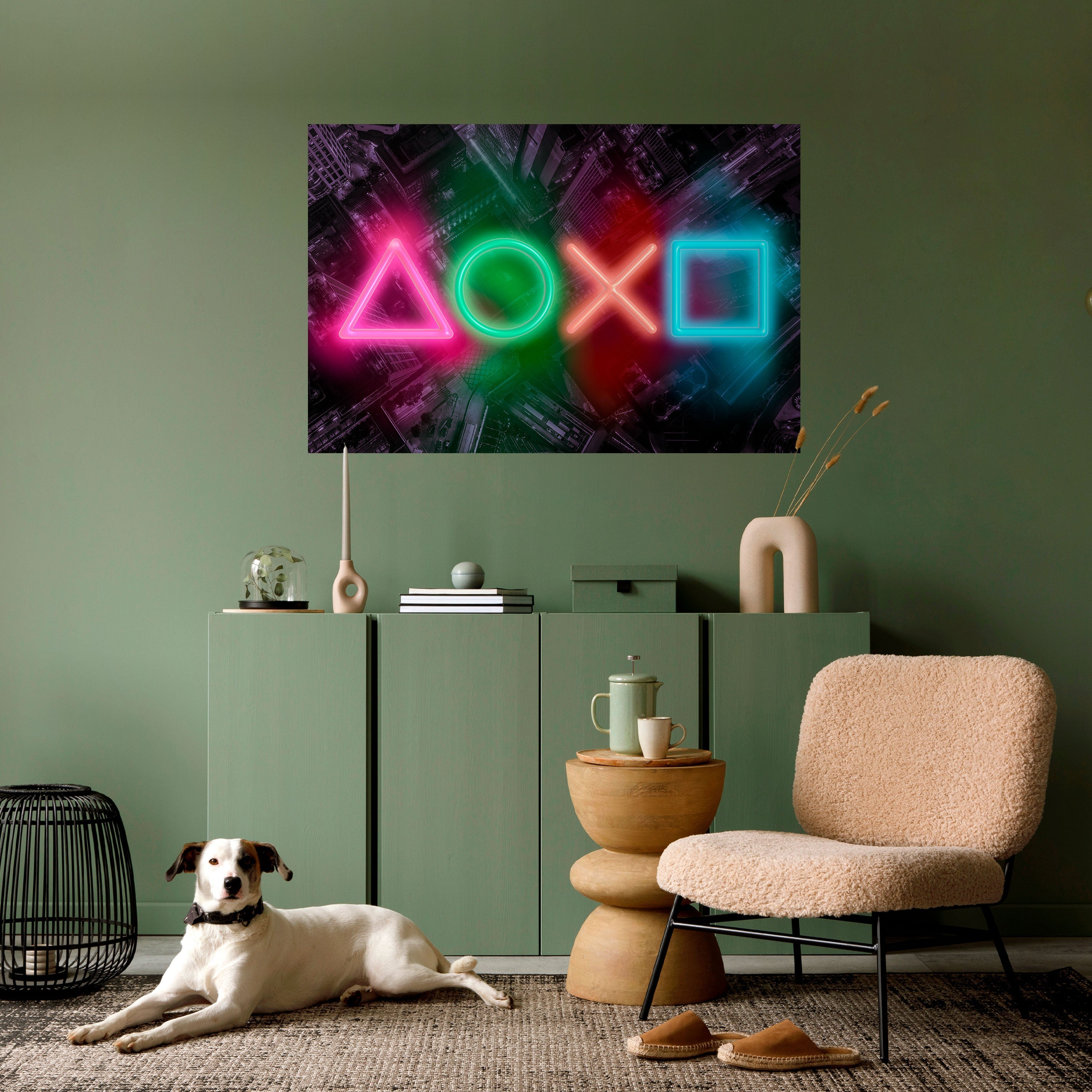 CYBERPUNK CHRONICLE Peel and Stick Horizontal Poster