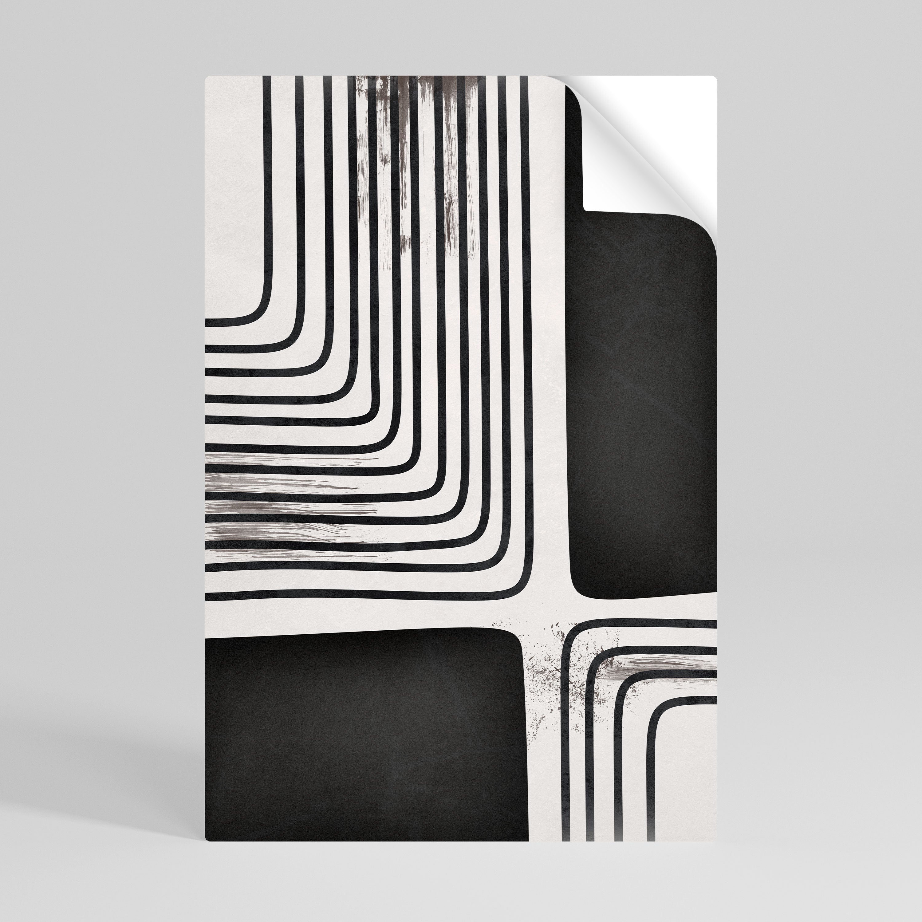 Darkside of the Line – Vertikales Poster zum Abziehen und Aufkleben