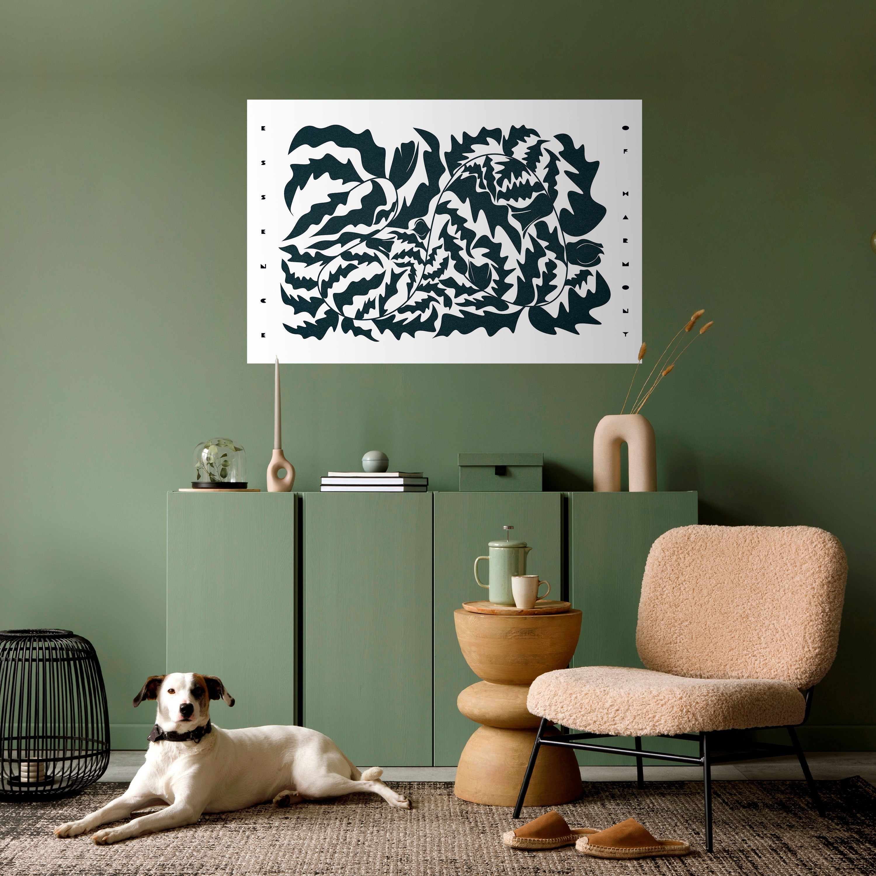 ETHEREAL ORNAMENT Peel and Stick Horizontal Poster