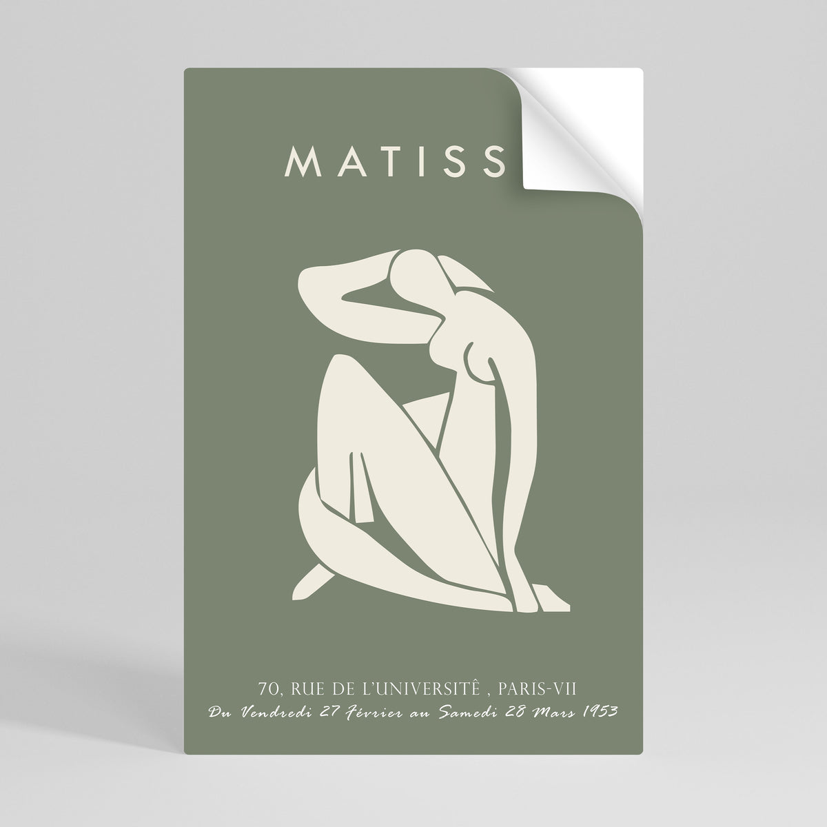 MATISSE NUDES Selbstklebendes Poster - Hochformat