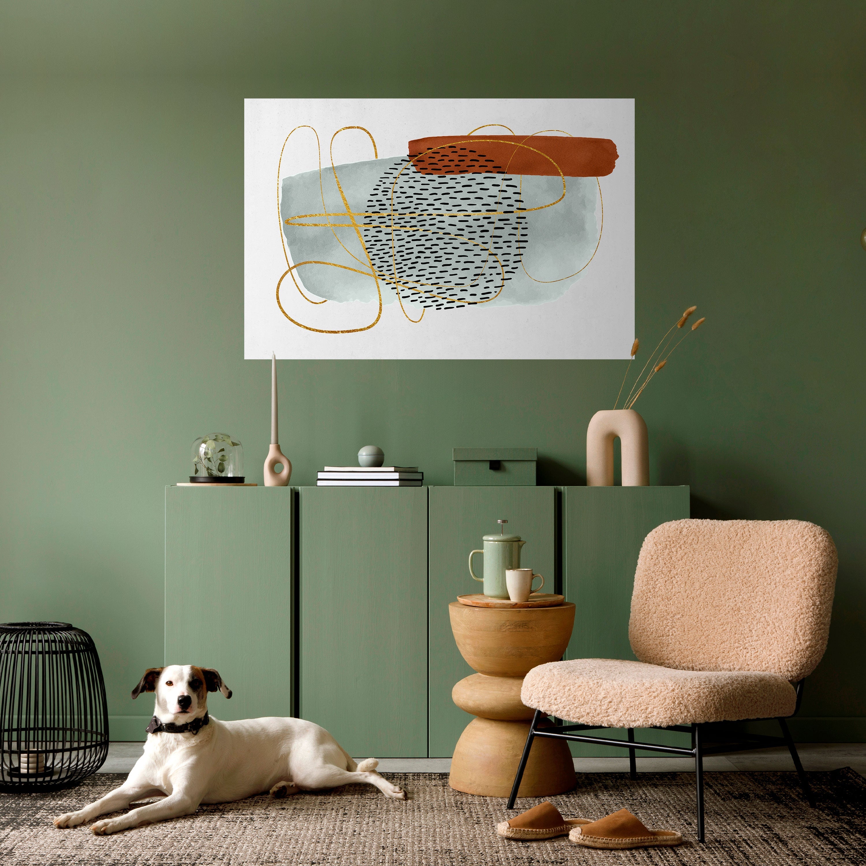 WRAPPED IN FORM Peel and Stick Horizontal Poster