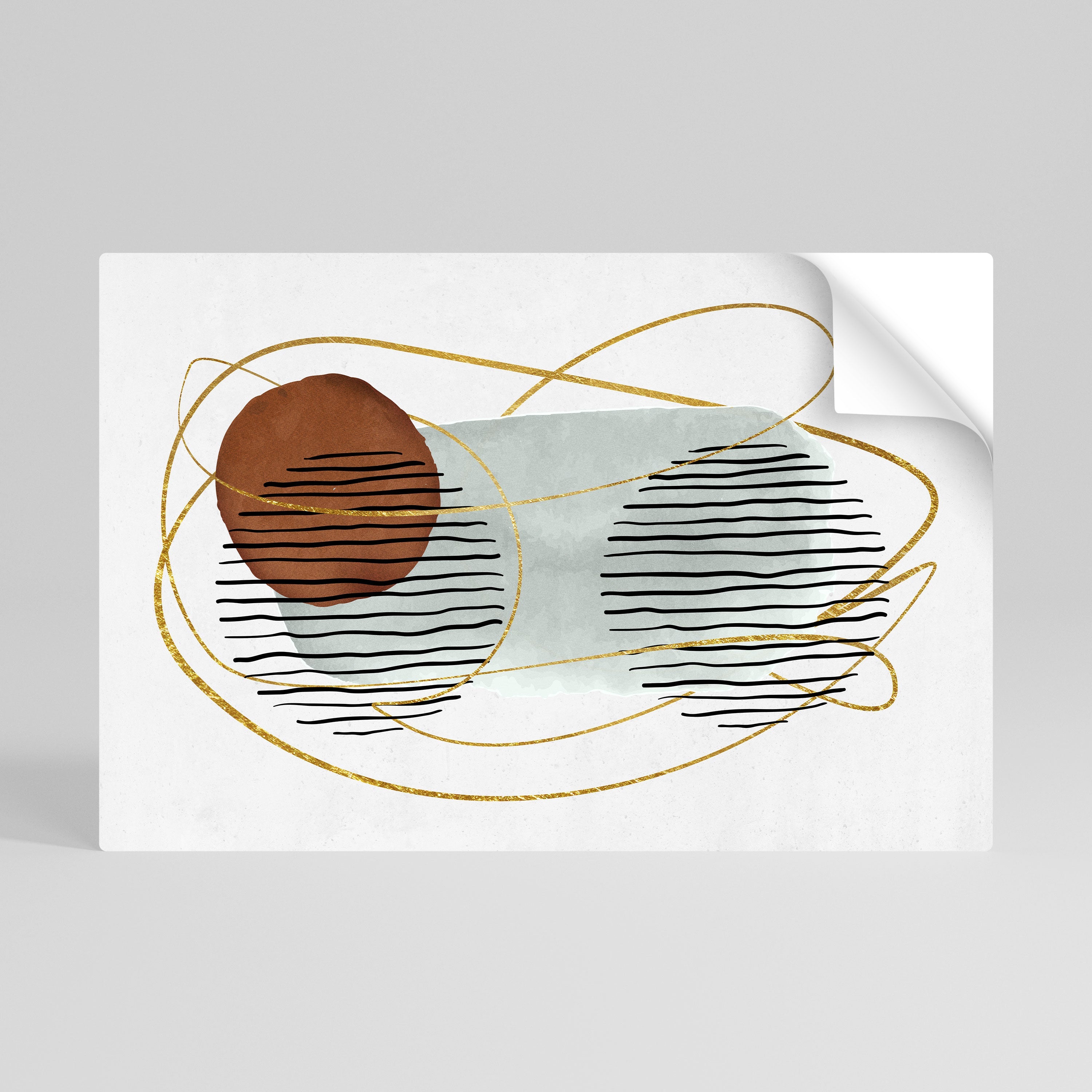 WRAPPED IN MOULD Peel and Stick Horizontal Poster