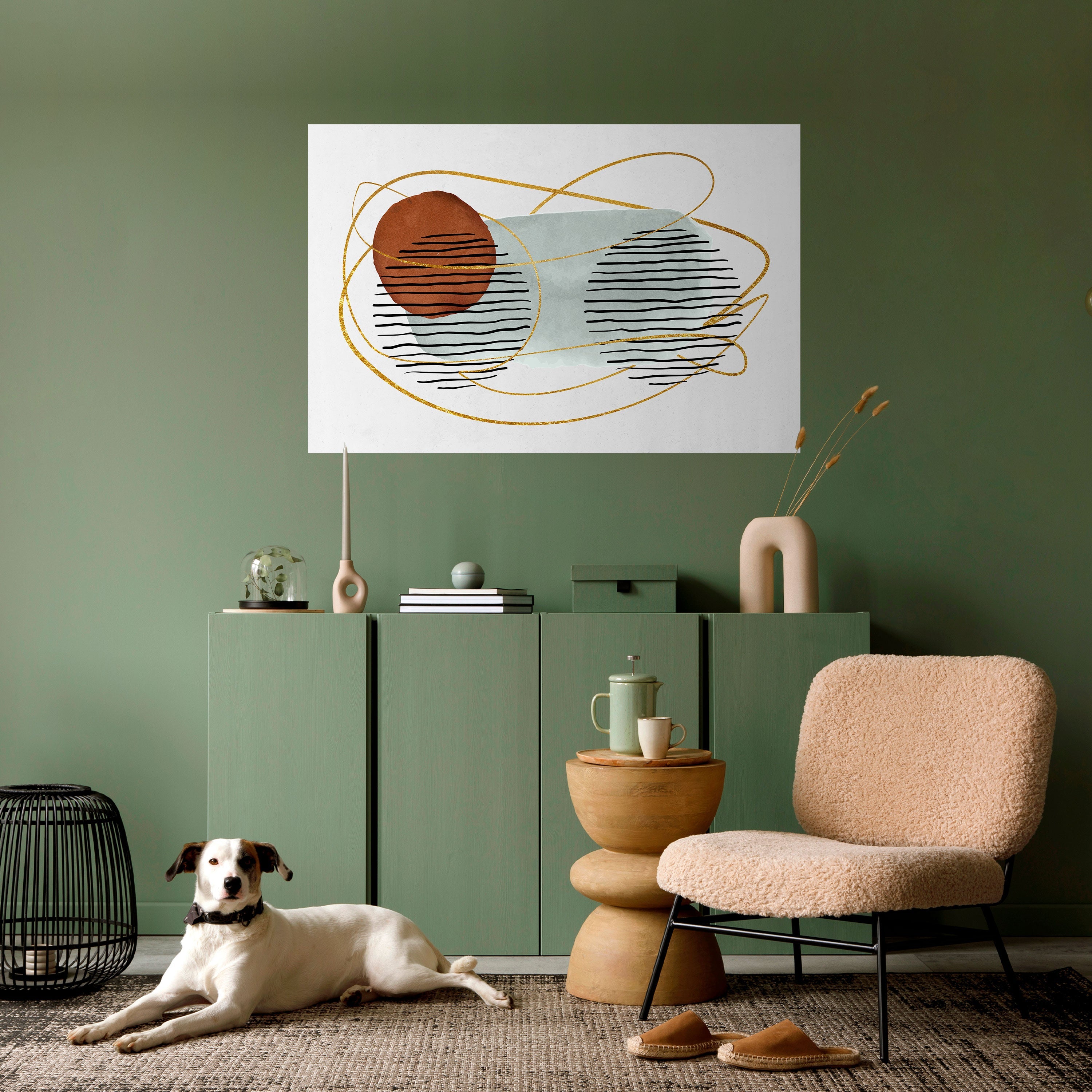 WRAPPED IN MOULD Peel and Stick Horizontal Poster