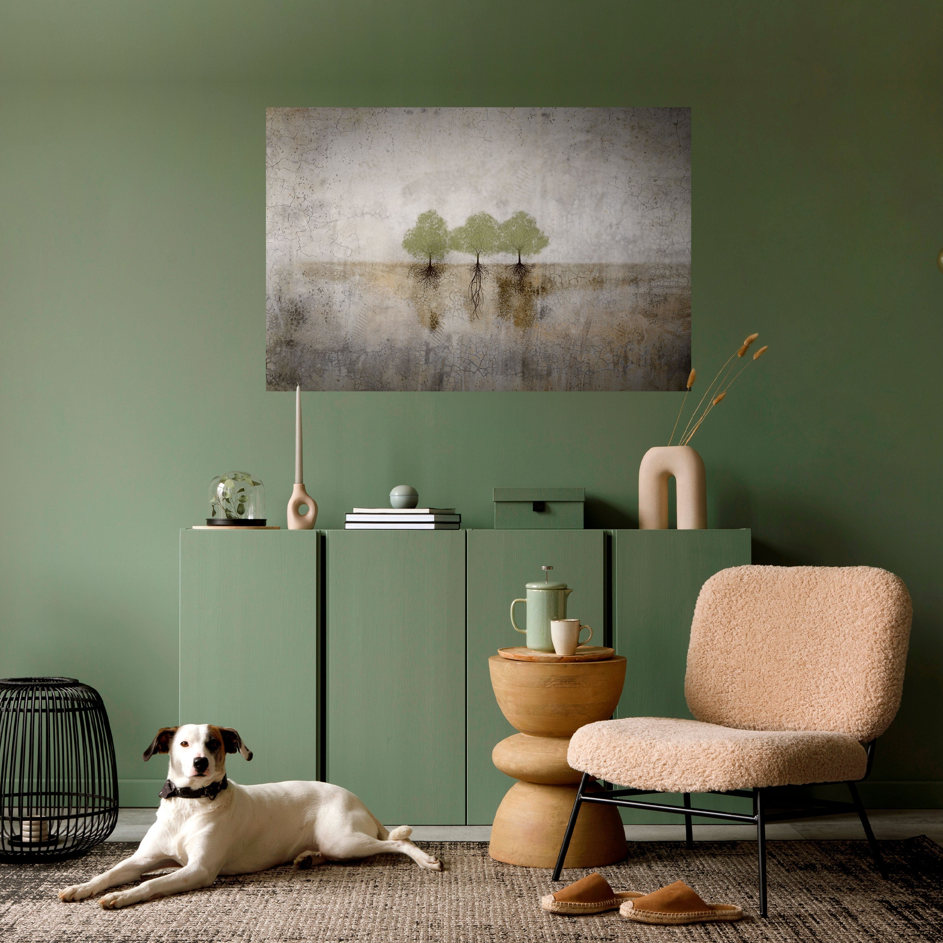 ROOTS OF TIME Peel and Stick Horizontal Poster