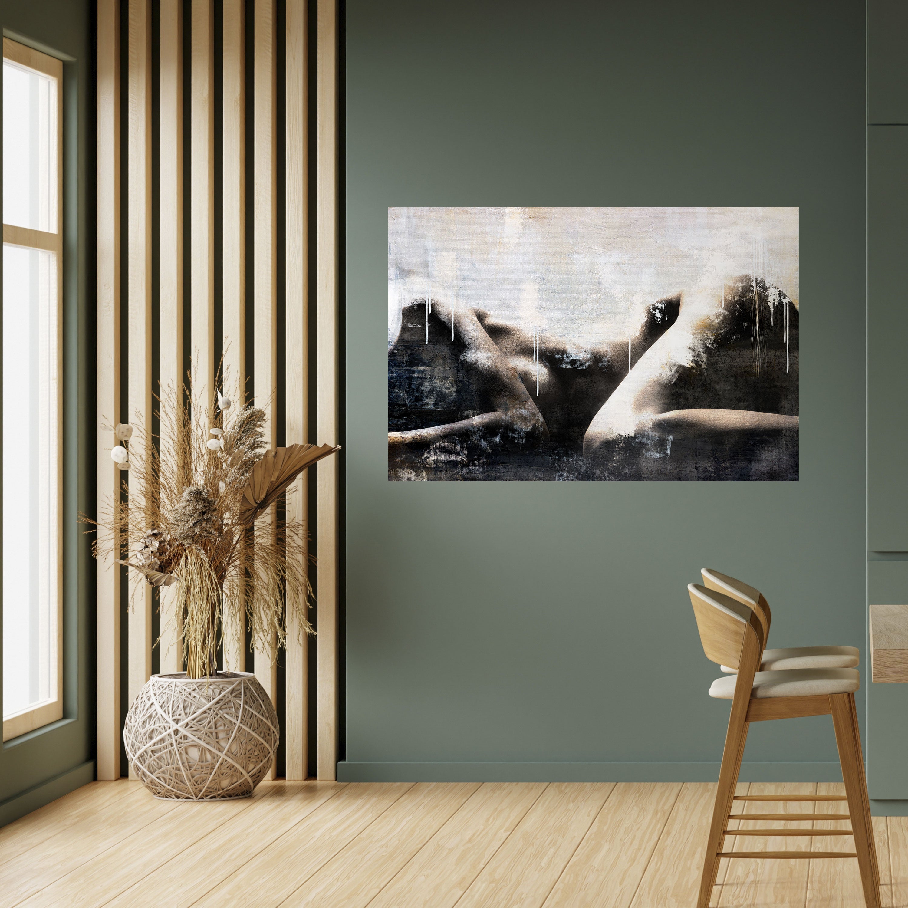 WAIST OF TIME Peel and Stick Horizontal Poster