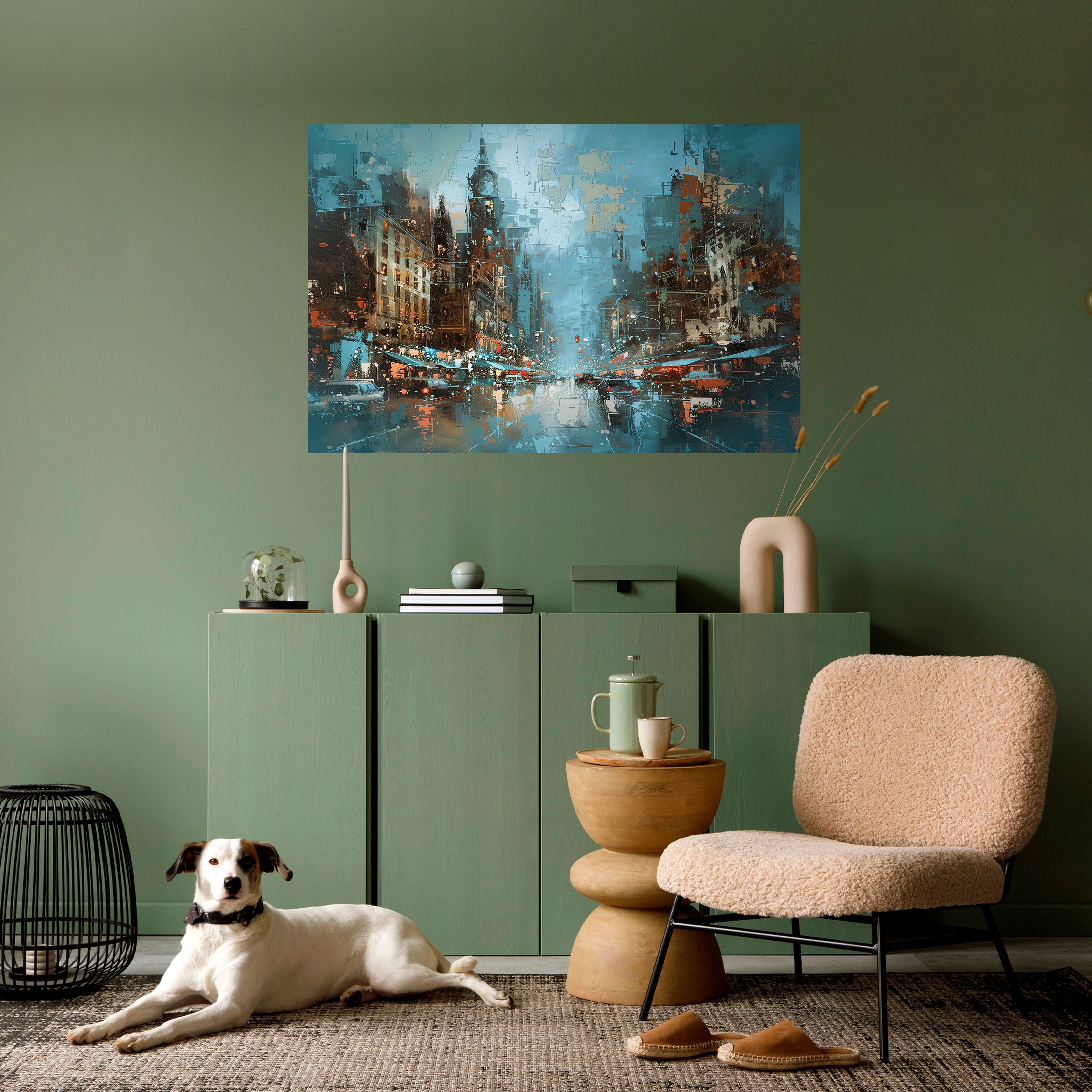 URBAN FEVER Peel and Stick Horizontal Poster