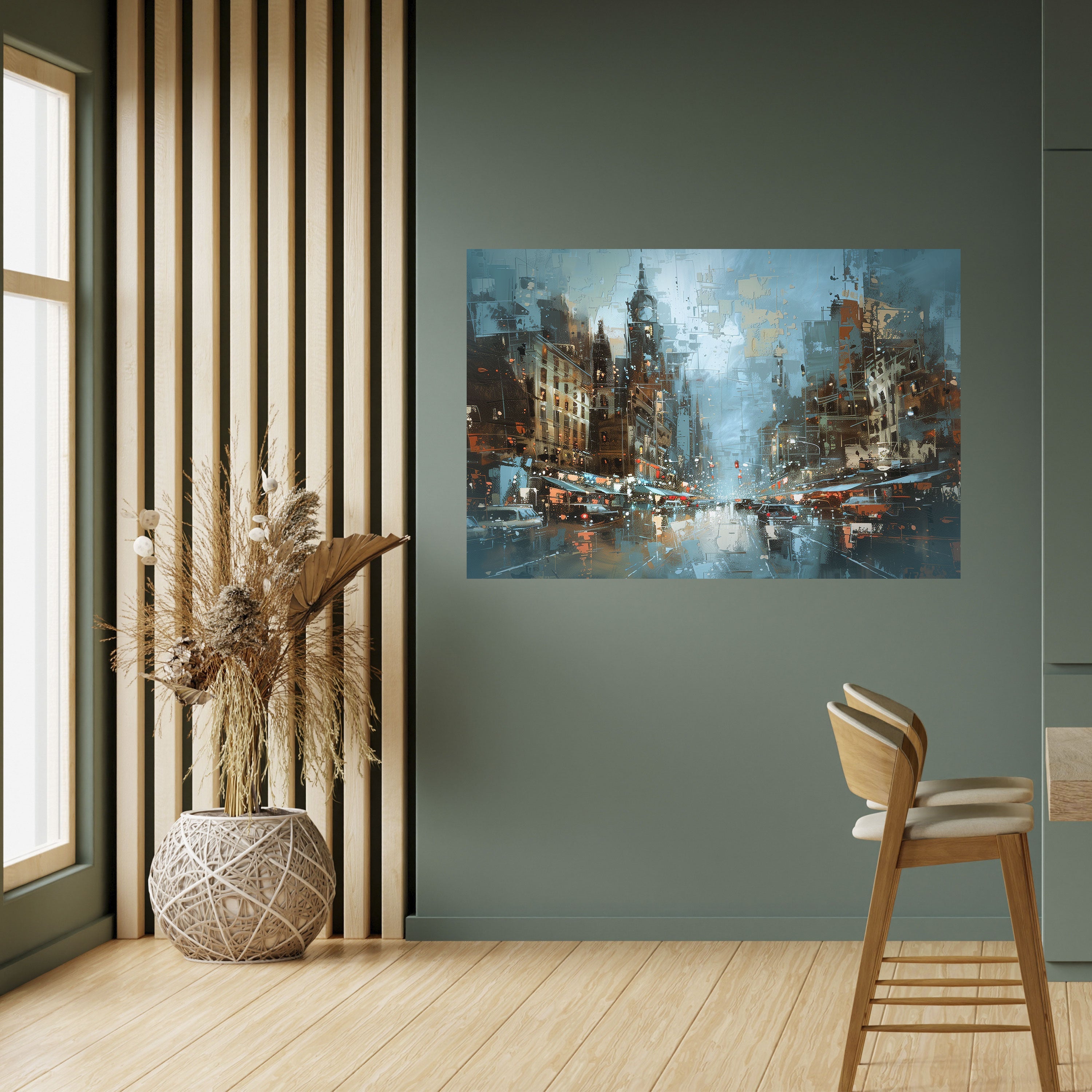 URBAN FEVER Peel and Stick Horizontal Poster