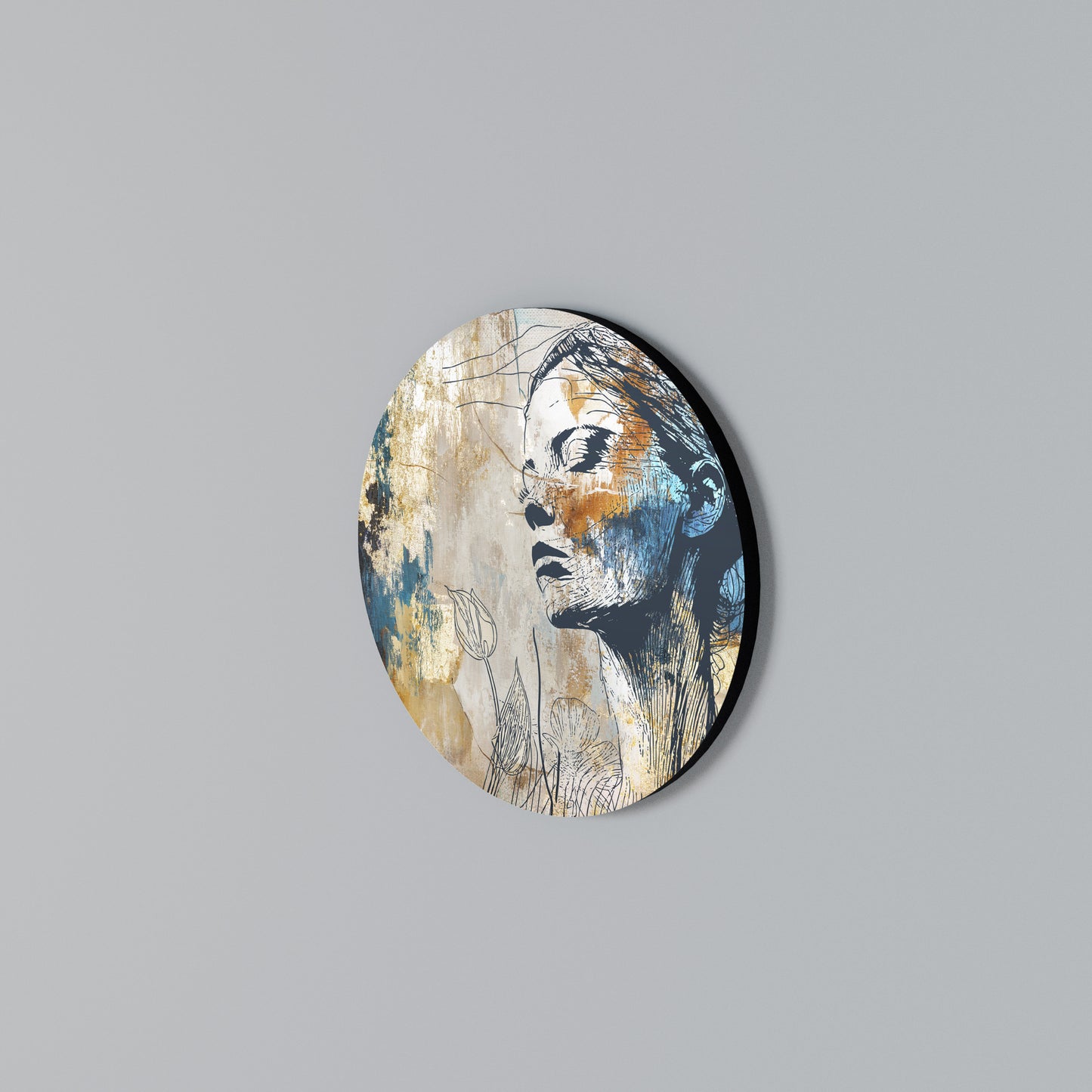 BREAK THE SILENCE Round Wall Art