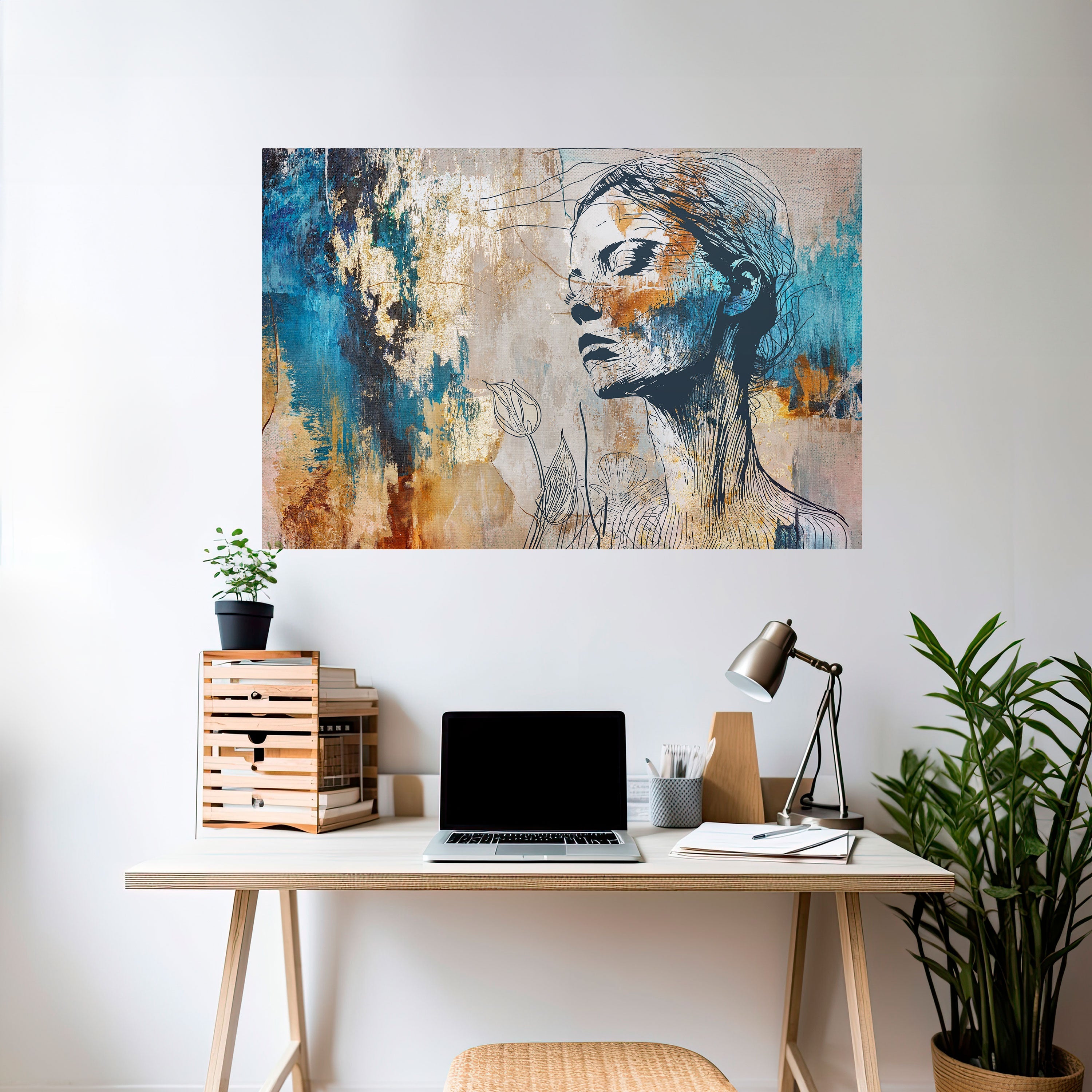 BREAK THE SILENCE Peel and Stick Horizontal Poster