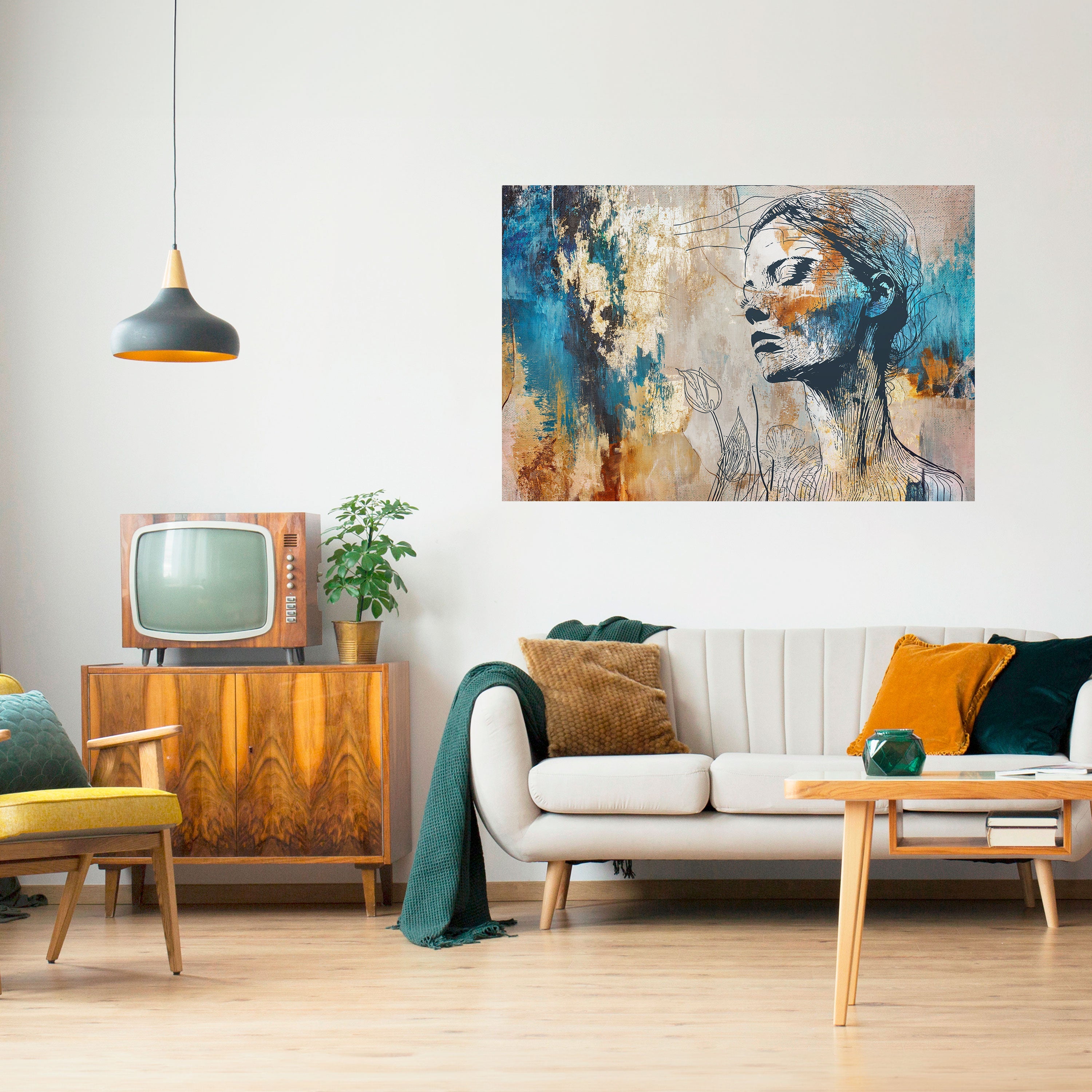 BREAK THE SILENCE Peel and Stick Horizontal Poster