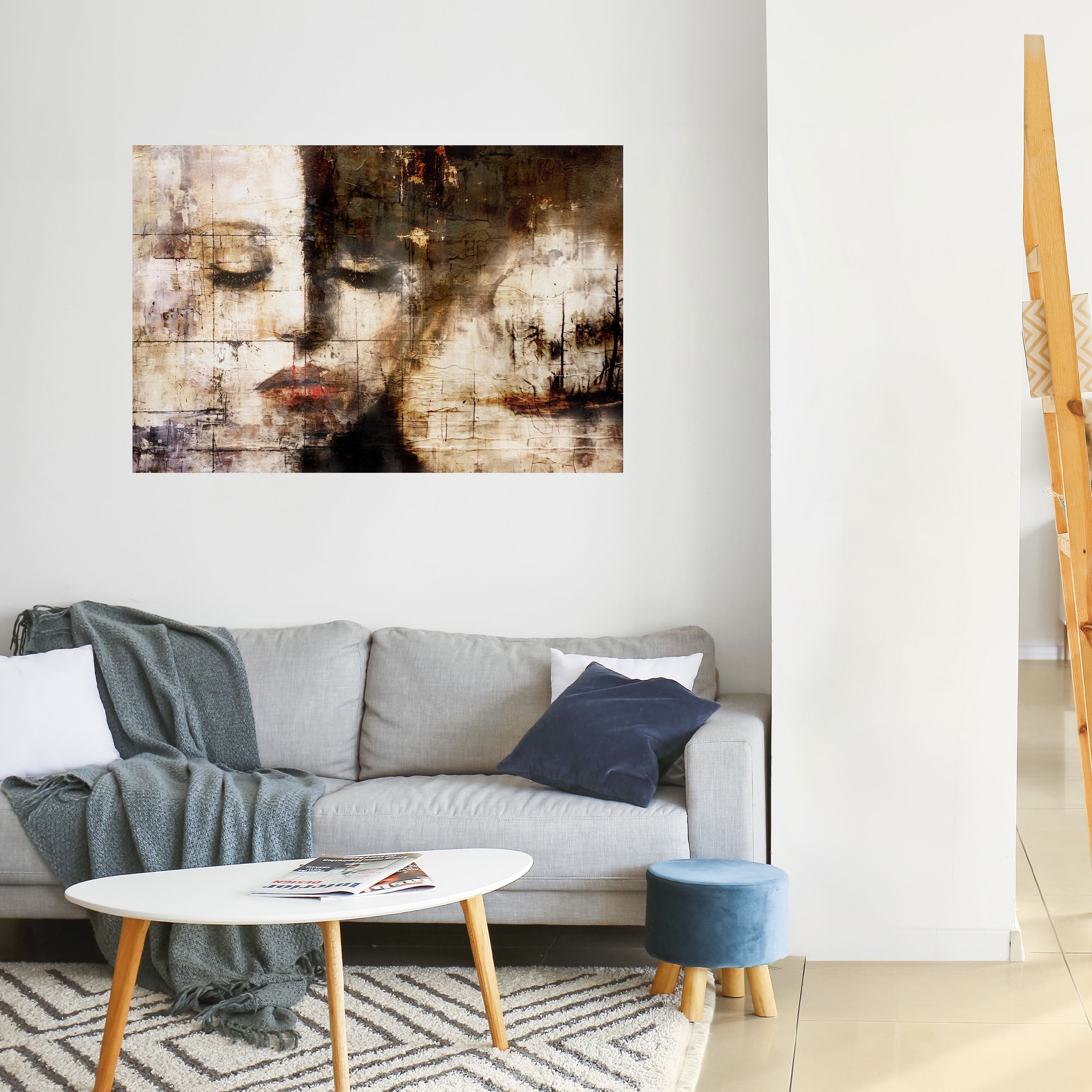 CAPTURED SERENITY Peel and Stick Horizontal Poster