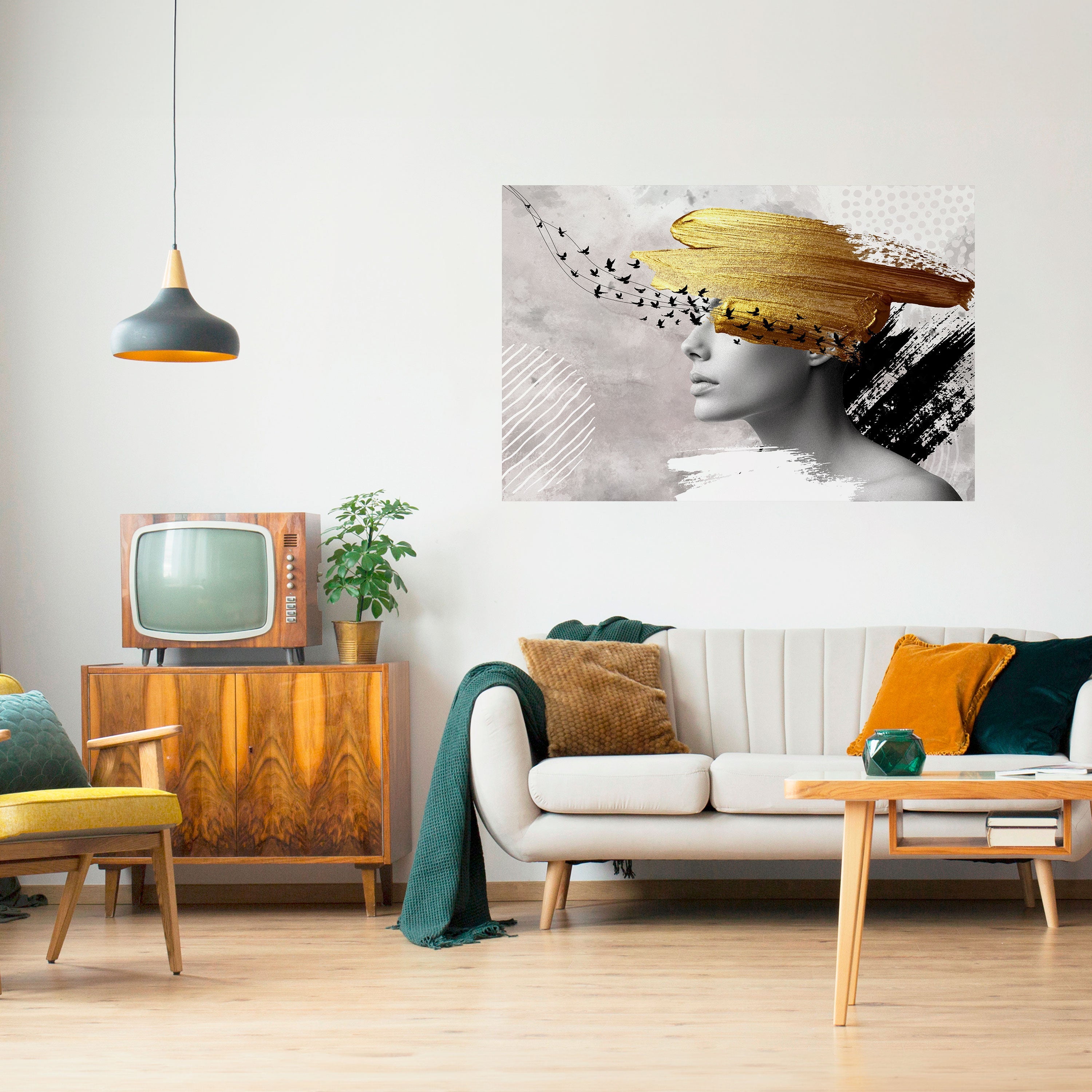 TREASURE THOUGHTS Peel and Stick Horizontal Poster