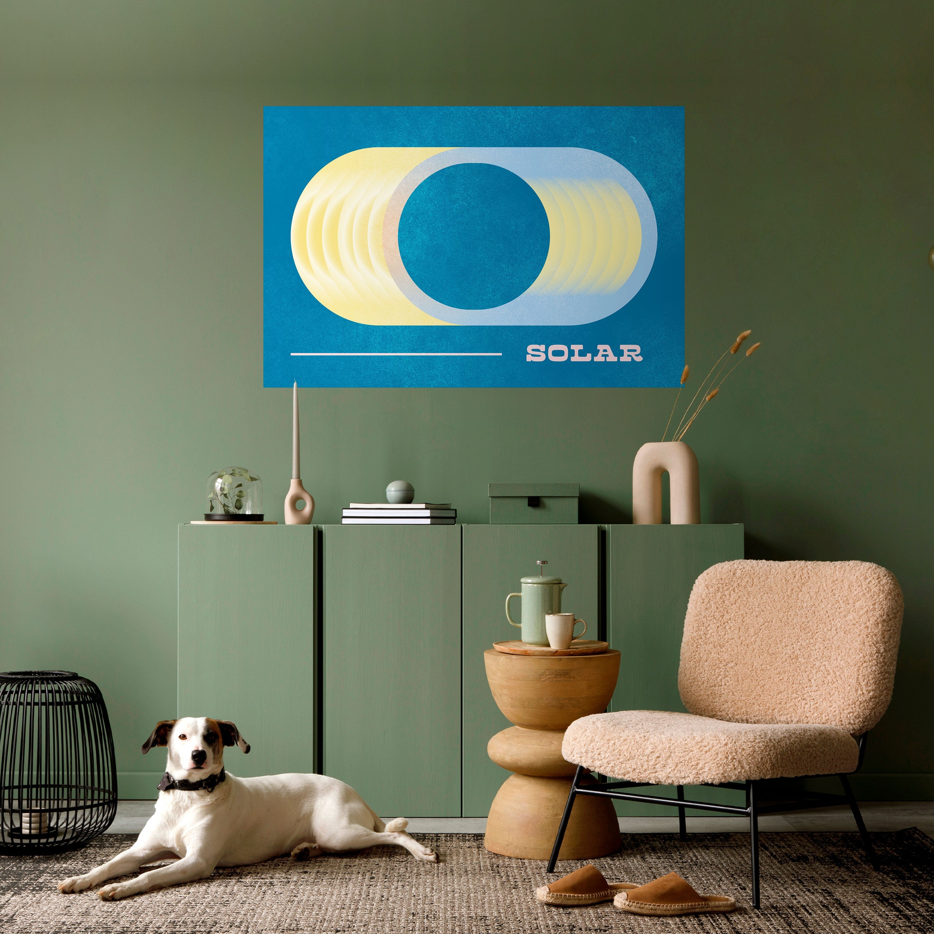 SOLAR APERTURE Peel and Stick Horizontal Poster