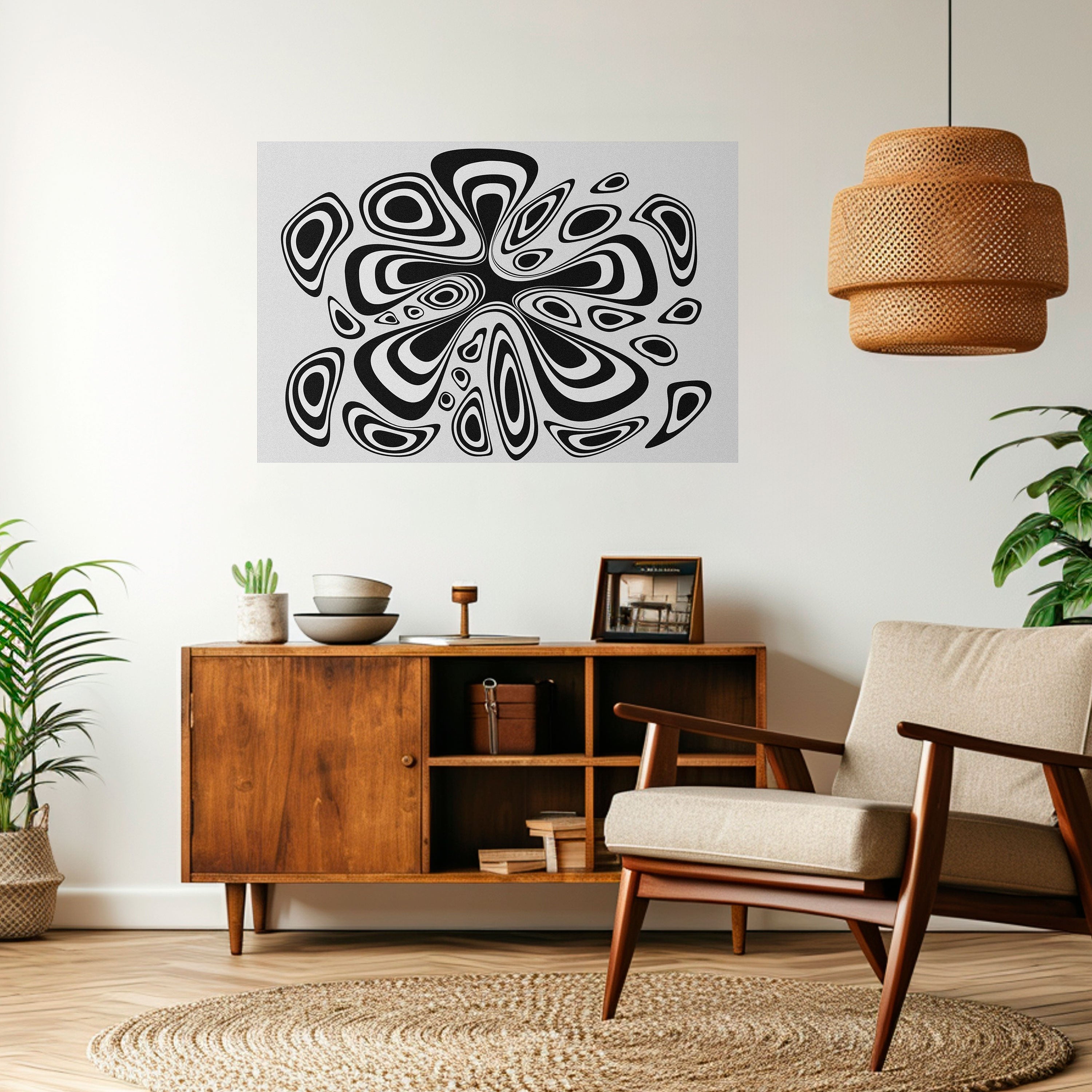 HIPNOTIZING BLOT Peel and Stick Horizontal Poster