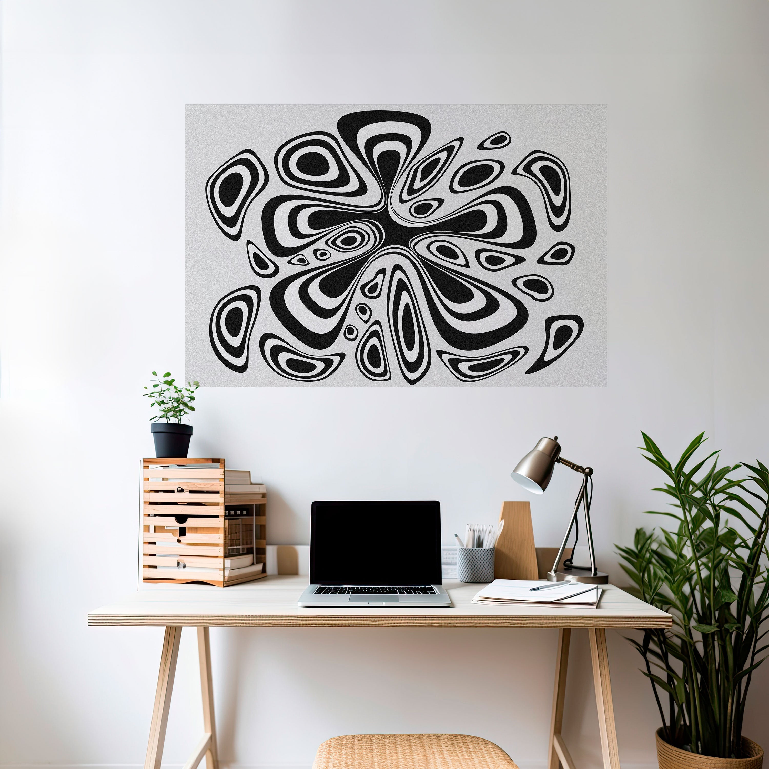 HIPNOTIZING BLOT Peel and Stick Horizontal Poster