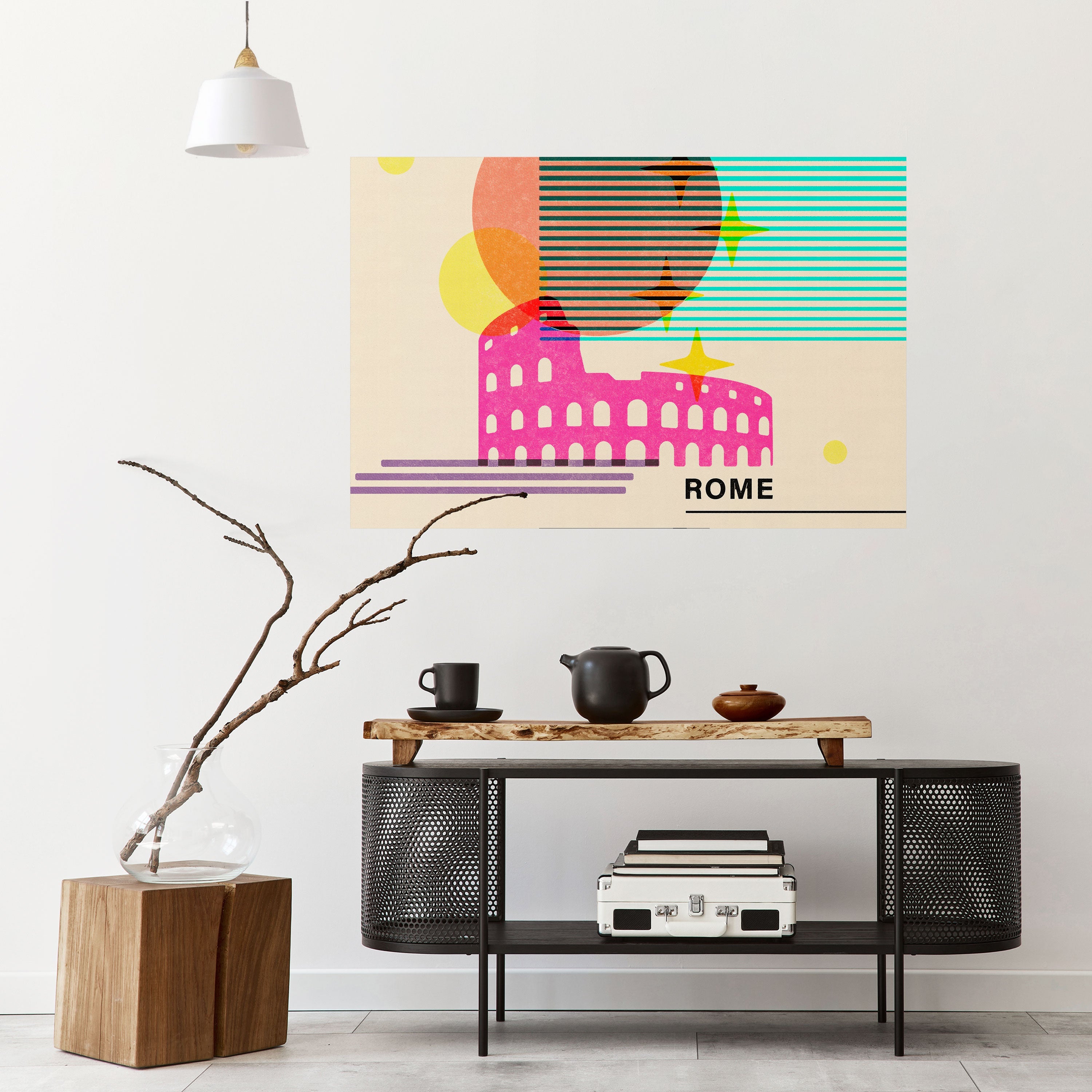 ROMAN SPARKLE Peel and Stick Horizontal Poster