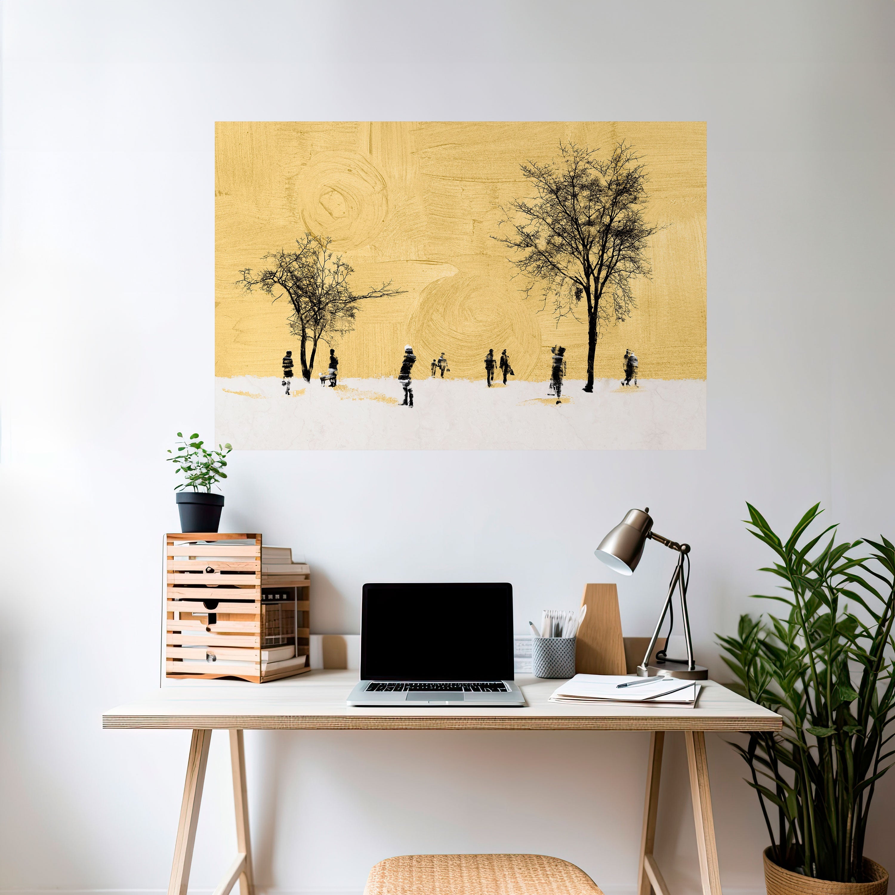 ERASED IN TIME Peel and Stick Horizontal Poster