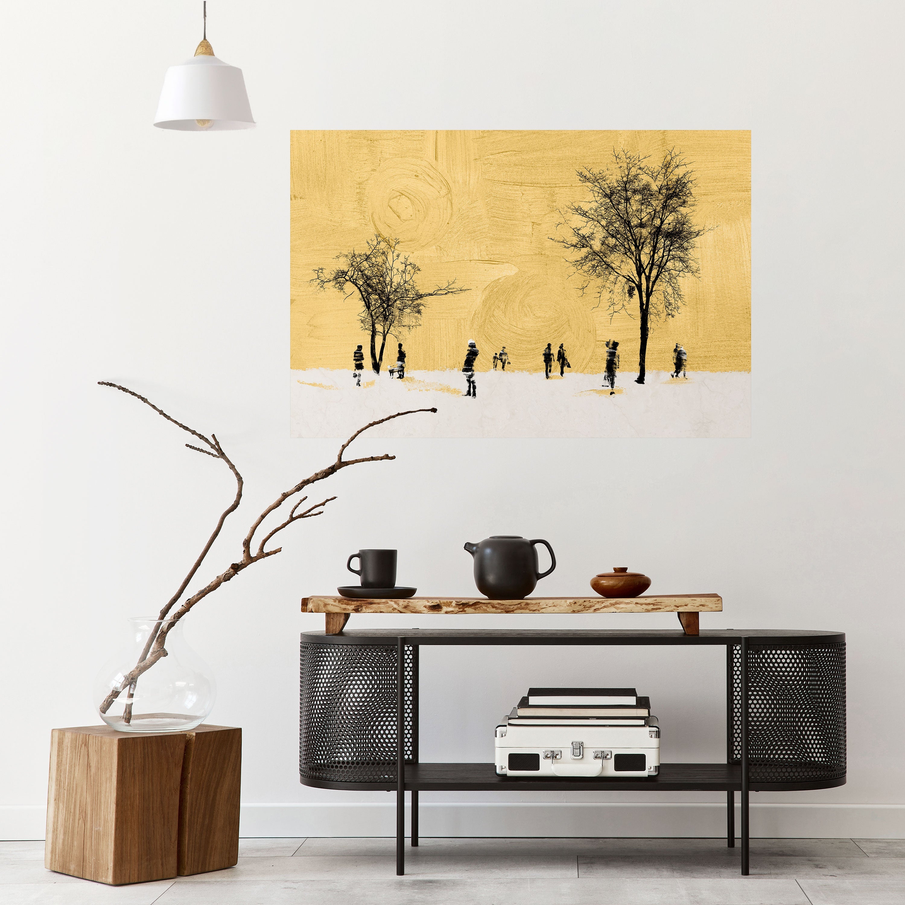 ERASED IN TIME Peel and Stick Horizontal Poster