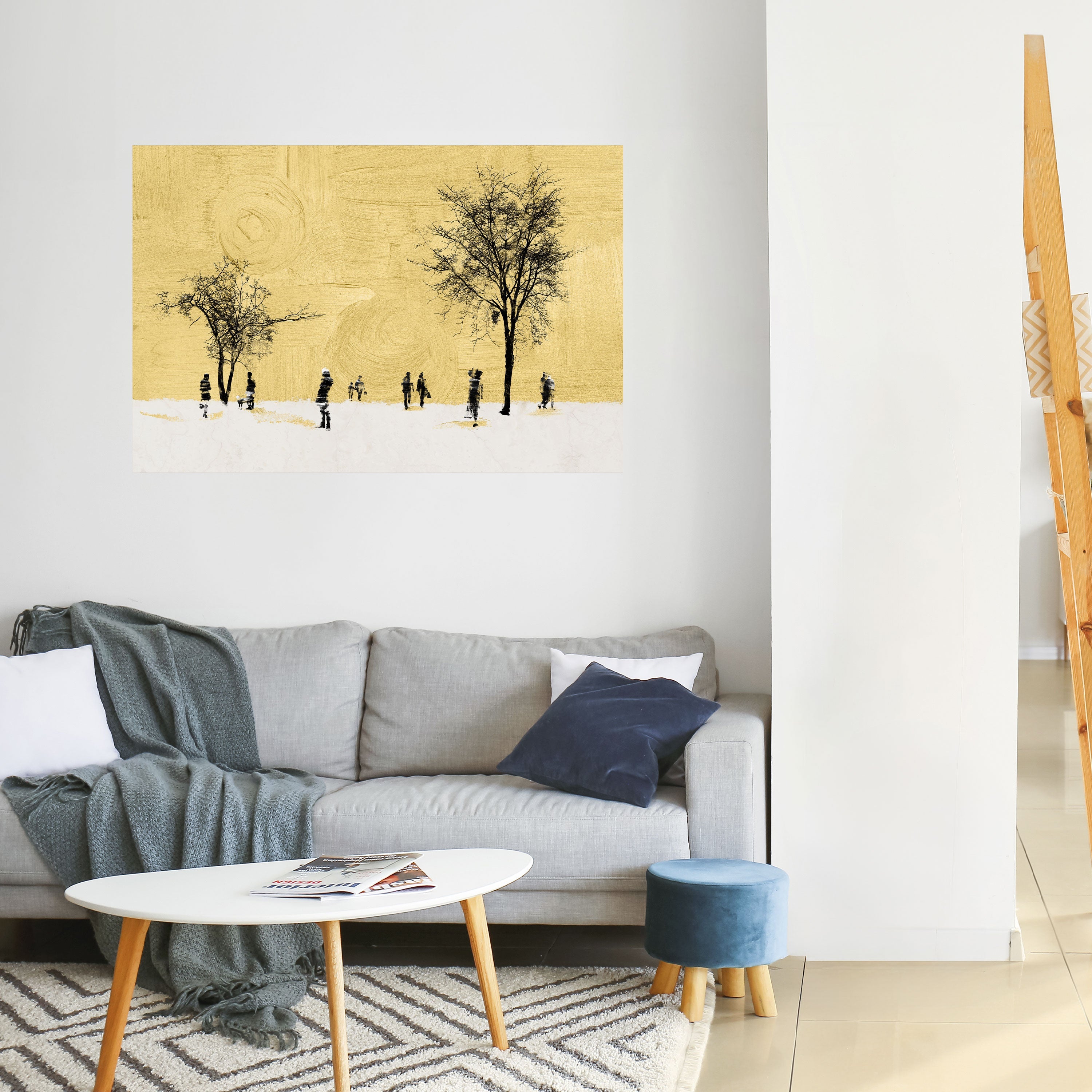 ERASED IN TIME Peel and Stick Horizontal Poster