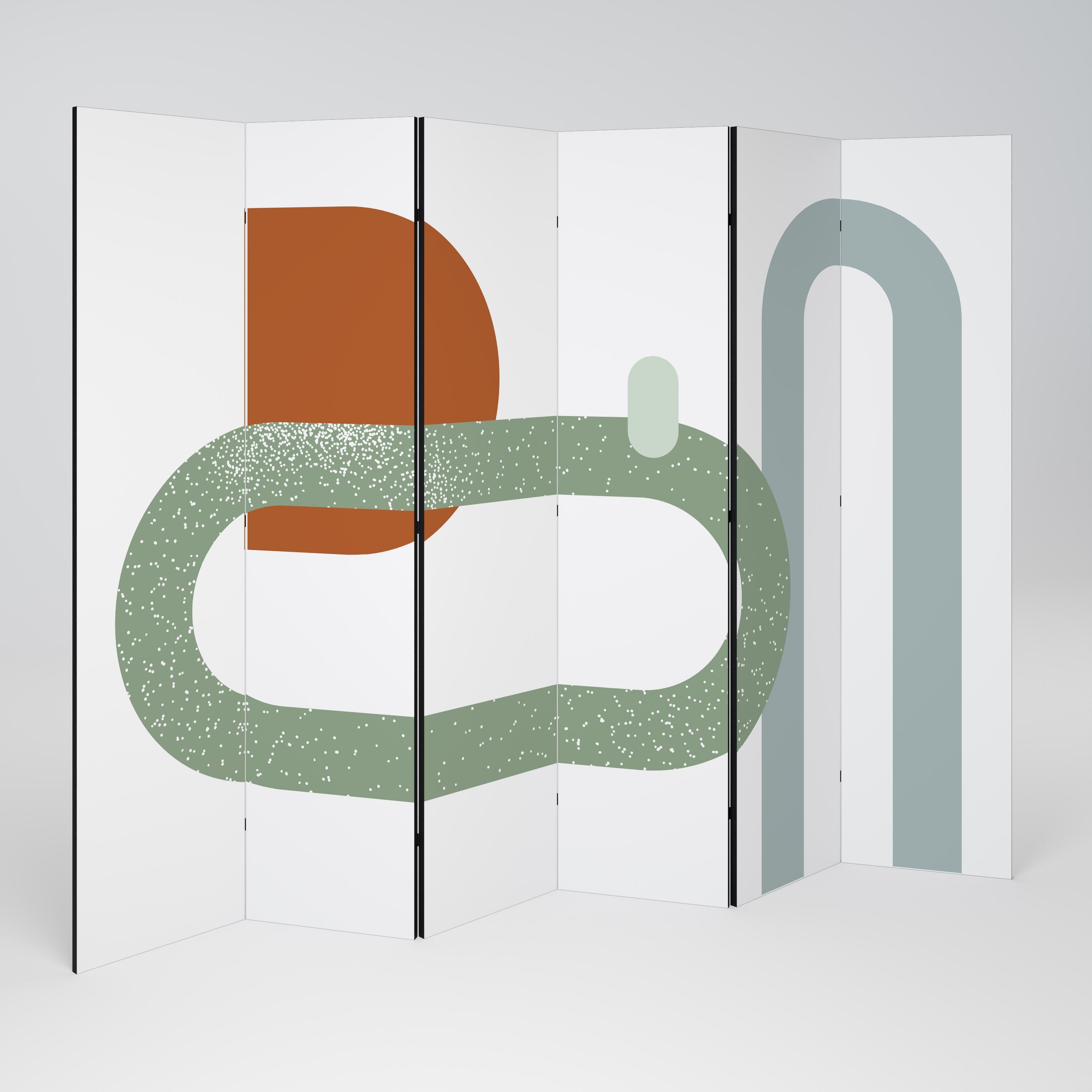 INFINITY'S EMBRACE Decorative 6-Panel Room Divider
