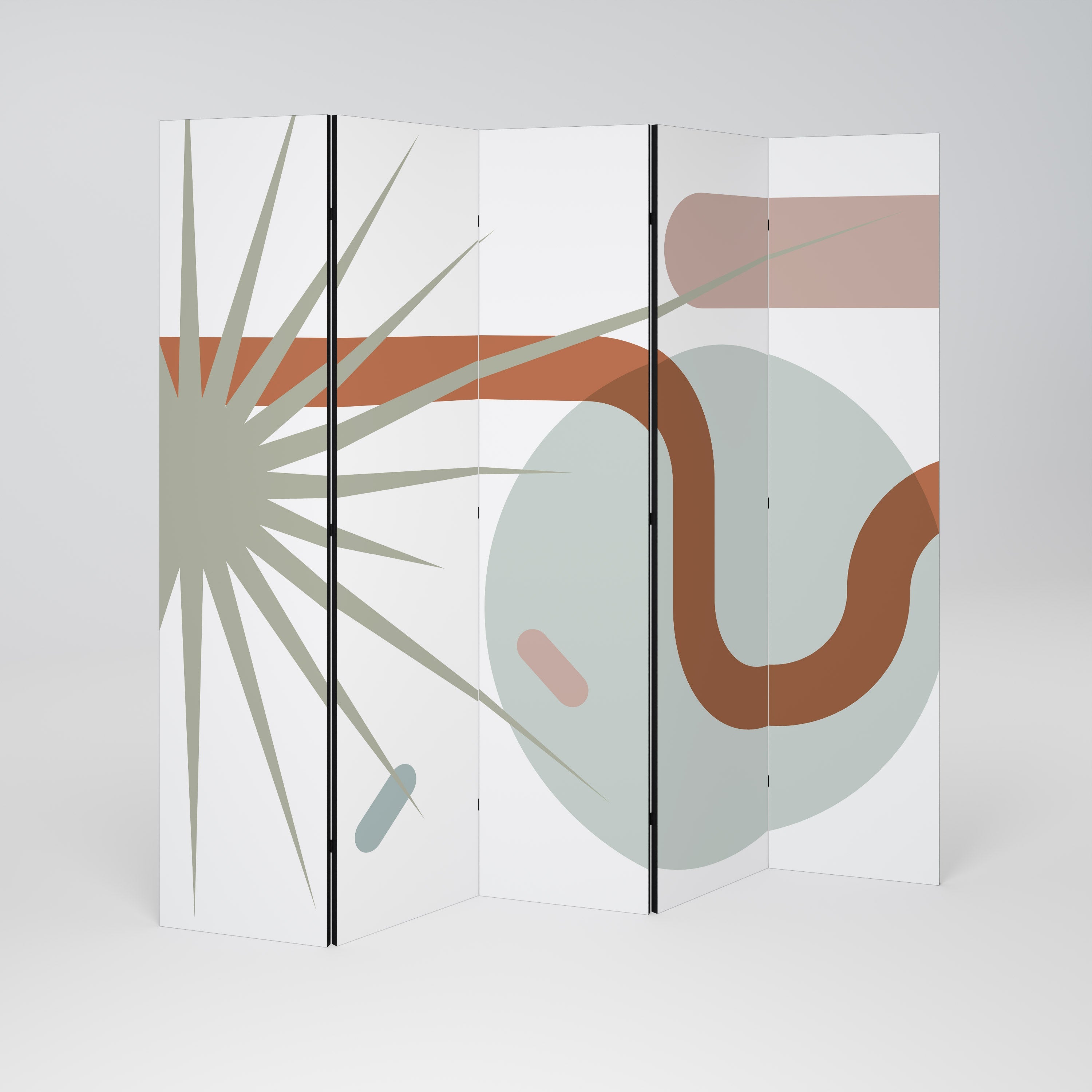 SHAPESHIFT FUSION Dekorativer 5-teiliger Raumteiler