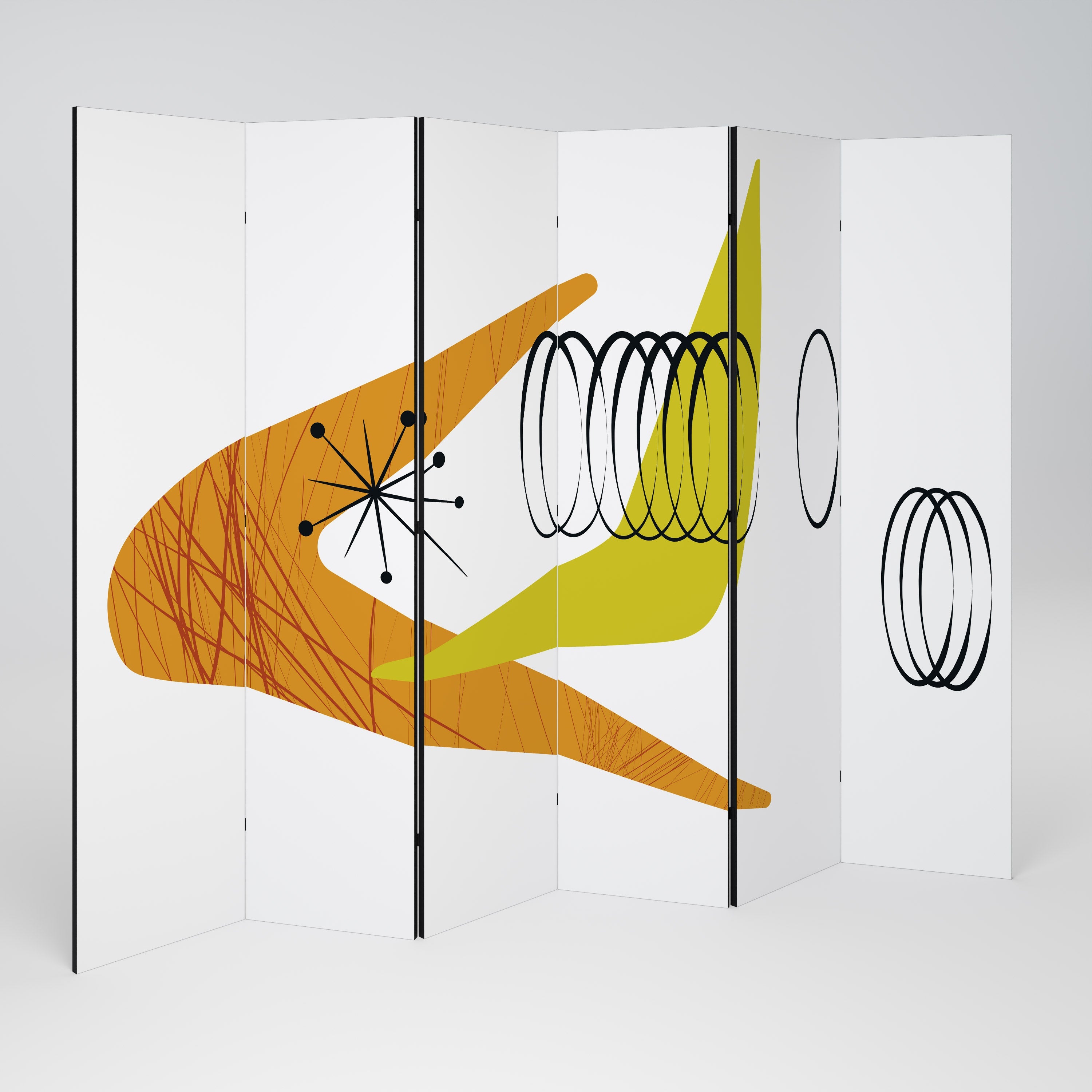 MAGNETIC HIT Decorative 6-Panel Room Divider