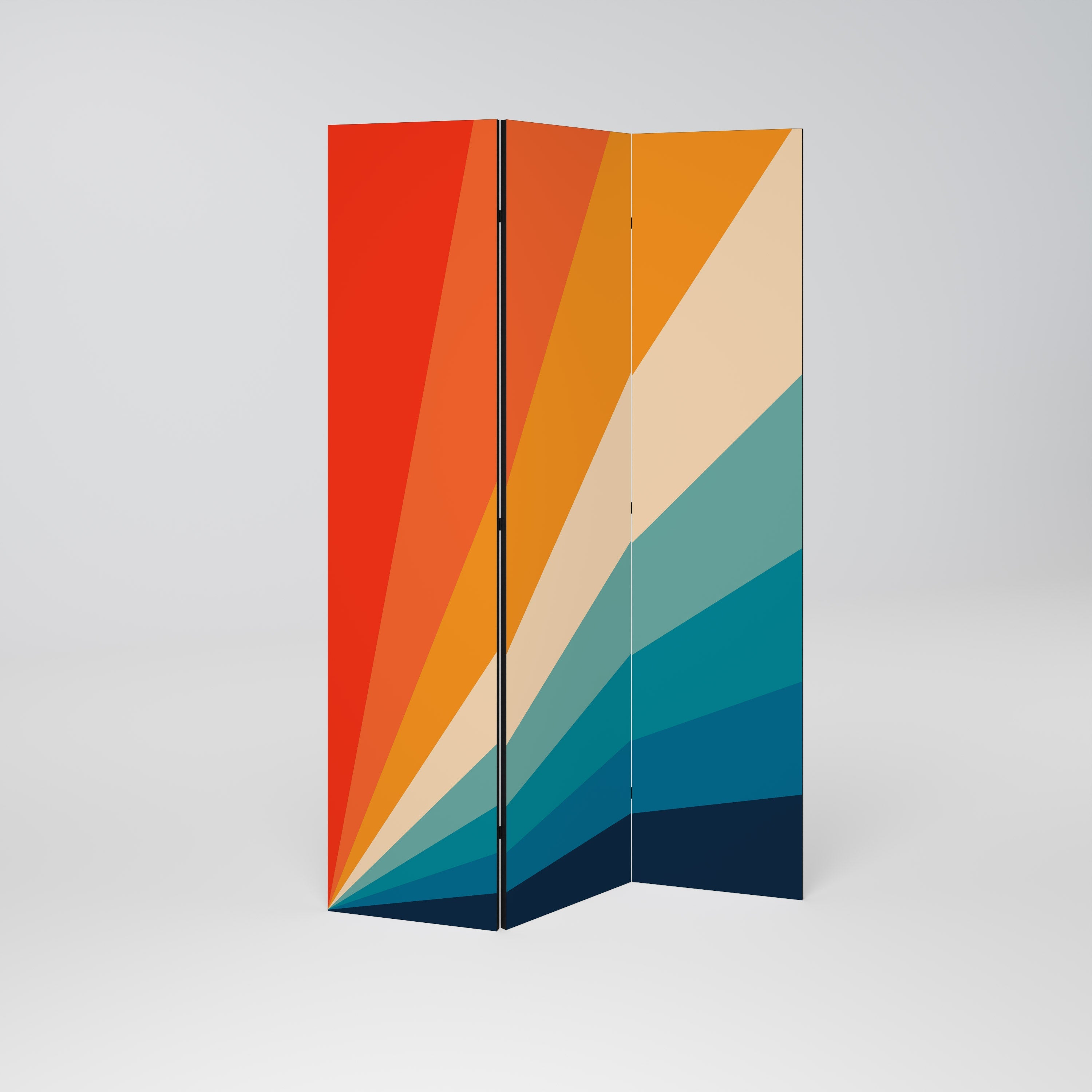 PRISM CONCUSSION Dekorativer 3-teiliger Raumteiler