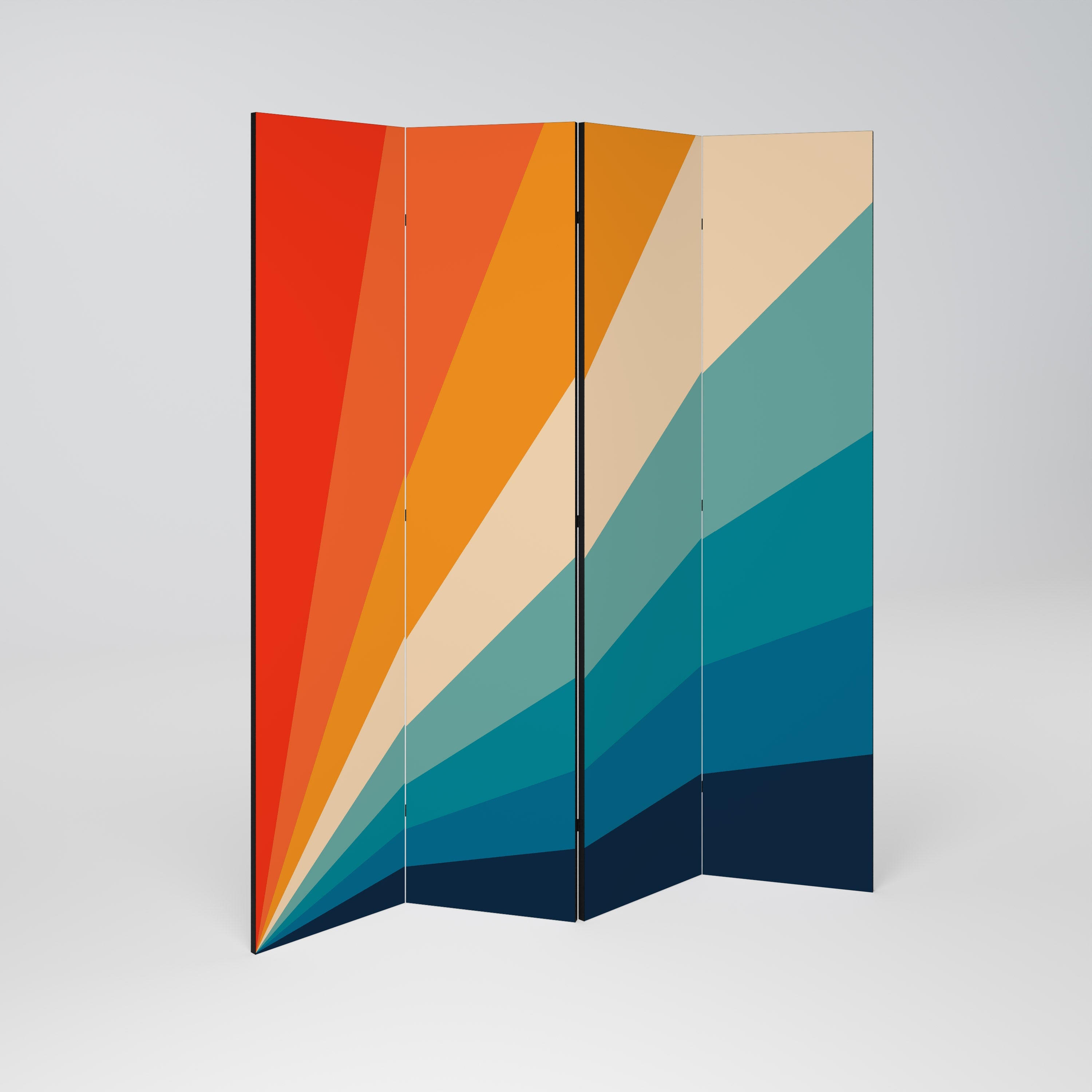 PRISM CONCUSSION Dekorativer 4-teiliger Raumteiler