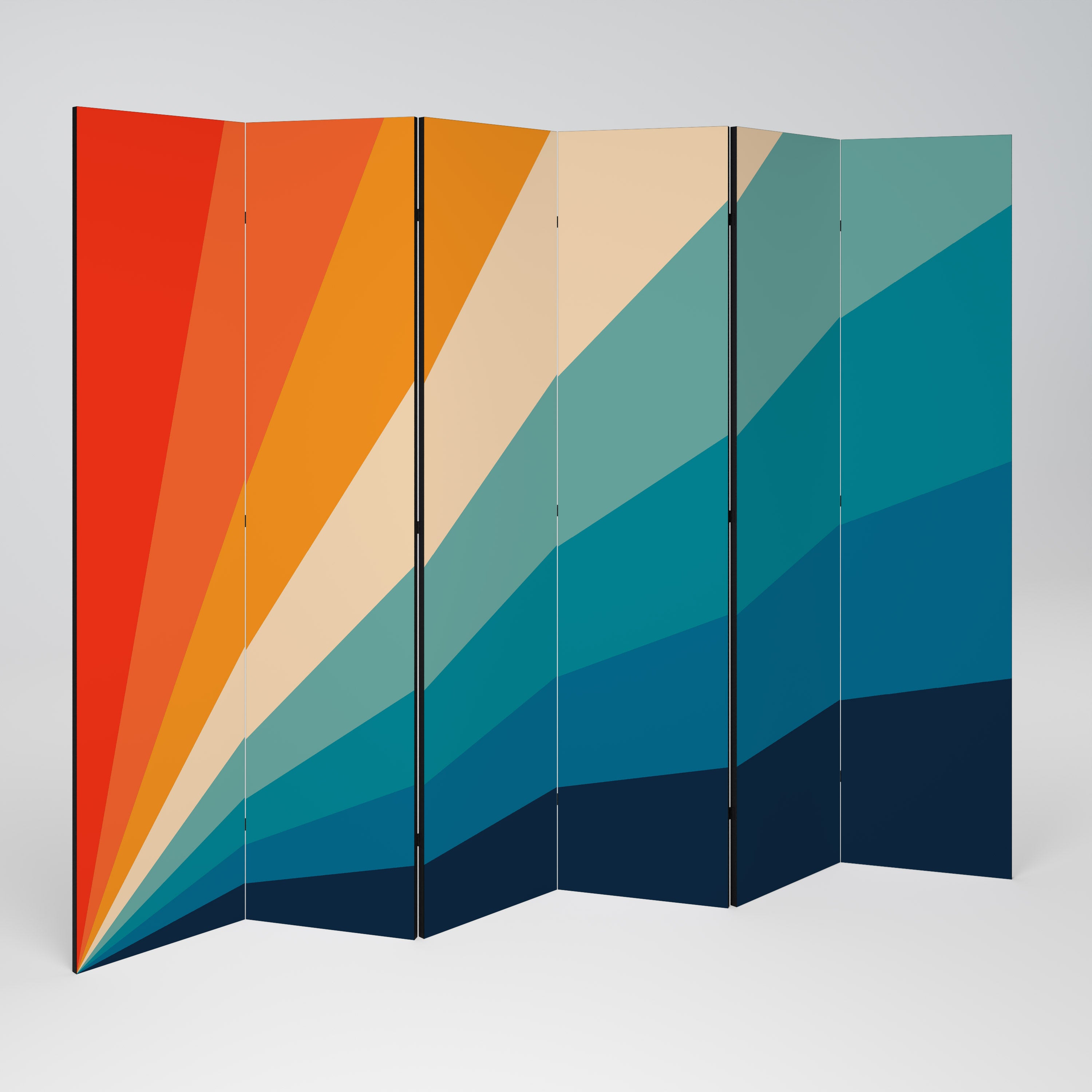 PRISM CONCUSSION Dekorativer 6-teiliger Raumteiler