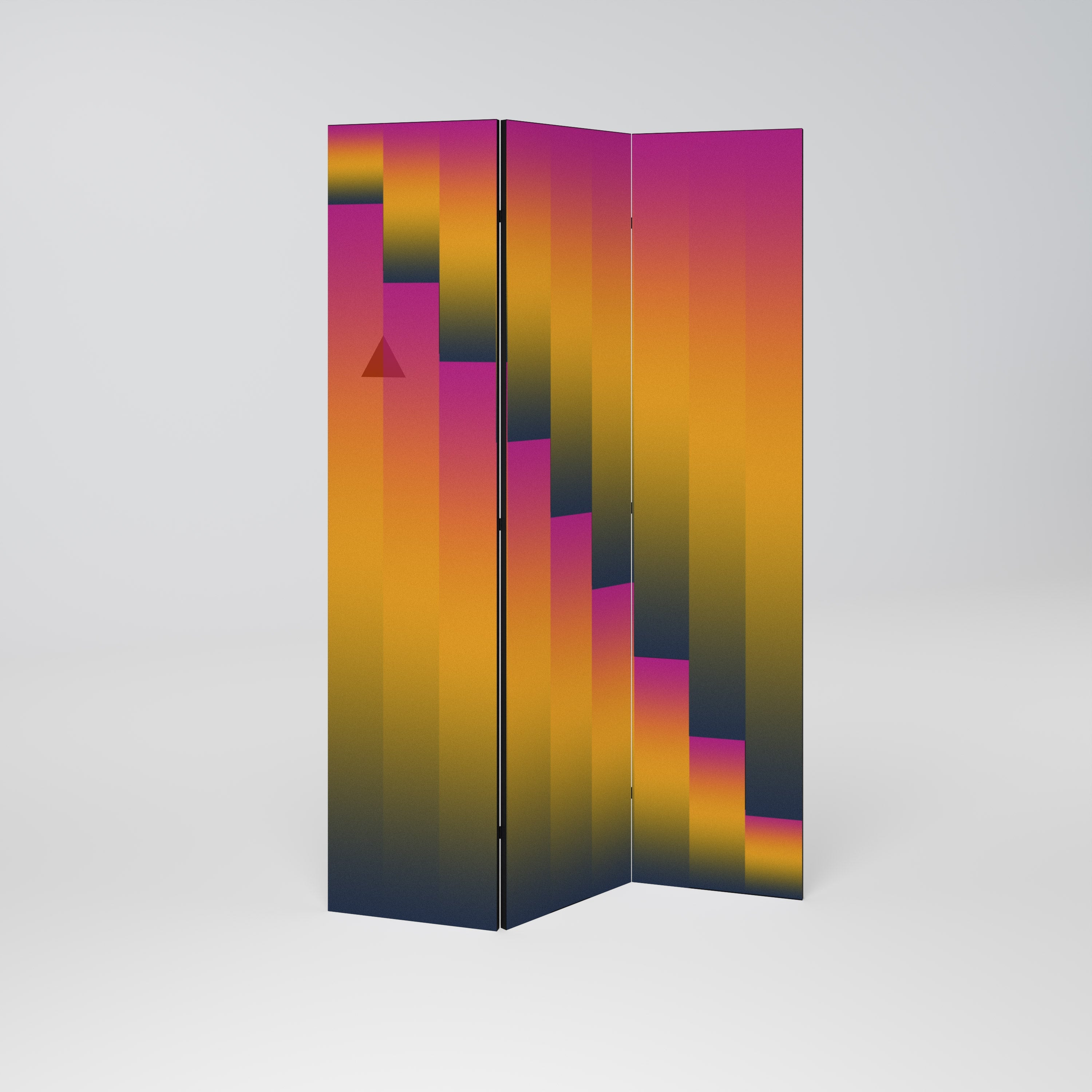 GOLDEN FADE Dekorativer 3-teiliger Raumteiler