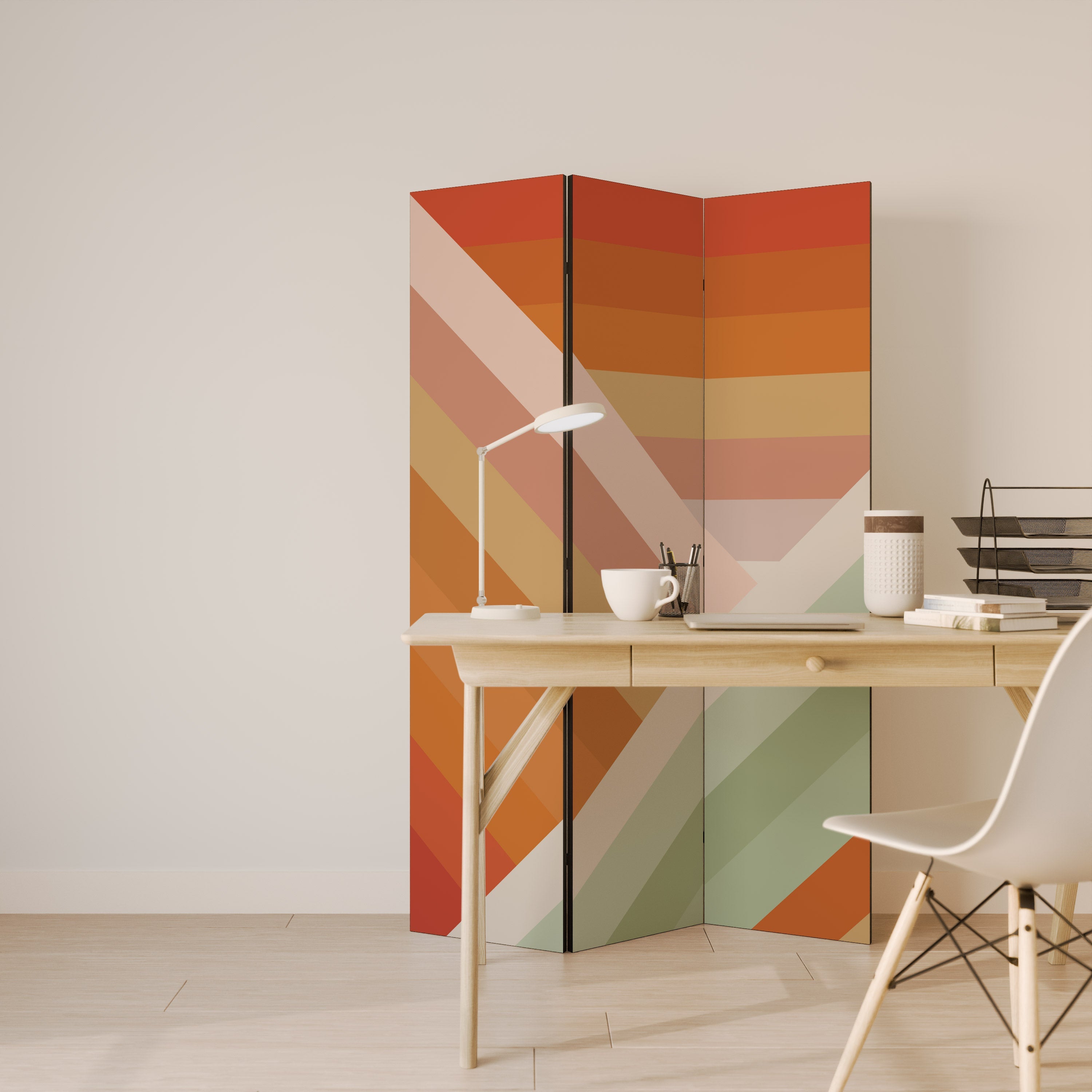 GRADIENT PICKS Dekorativer 3-teiliger Raumteiler