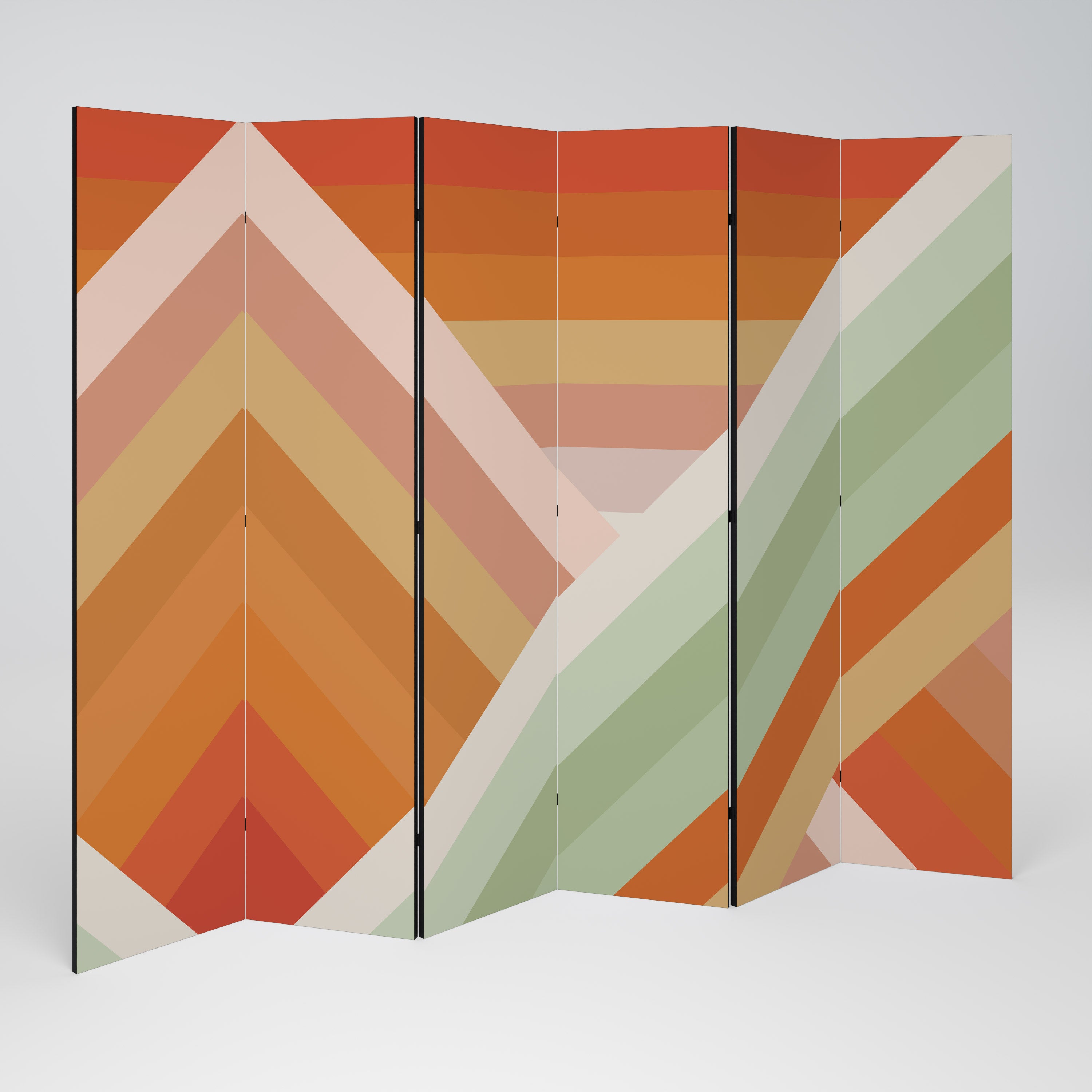 GRADIENT PICKS Dekorativer 6-teiliger Raumteiler