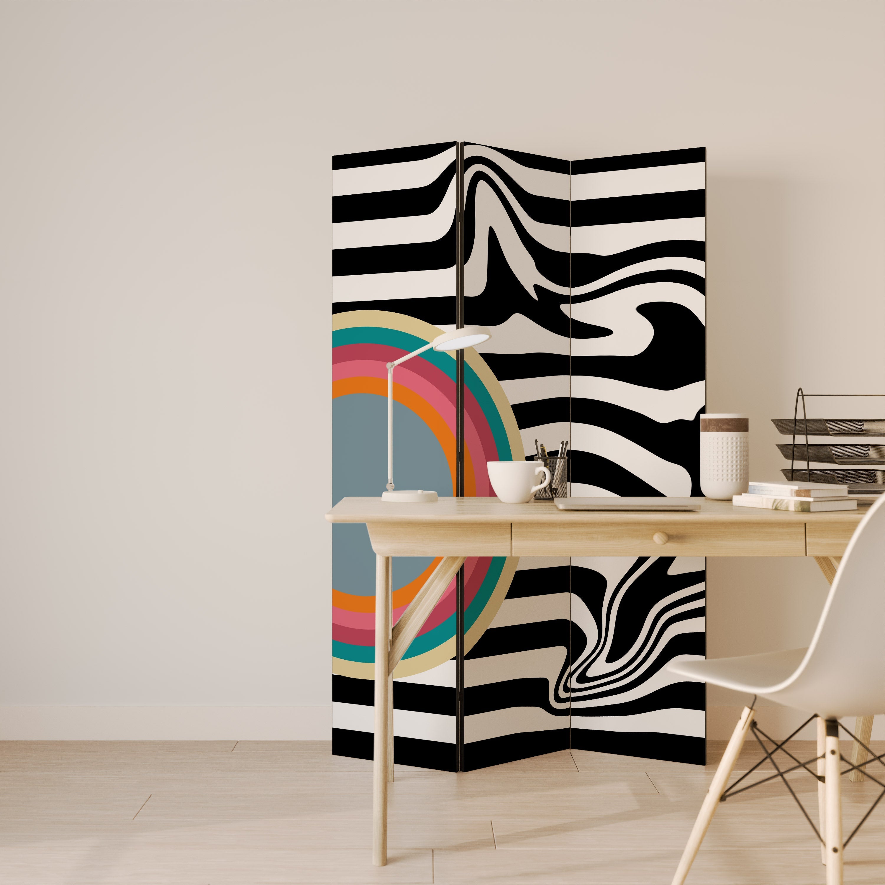 SPECTRA SHOWCASE Dekorativer 3-teiliger Raumteiler