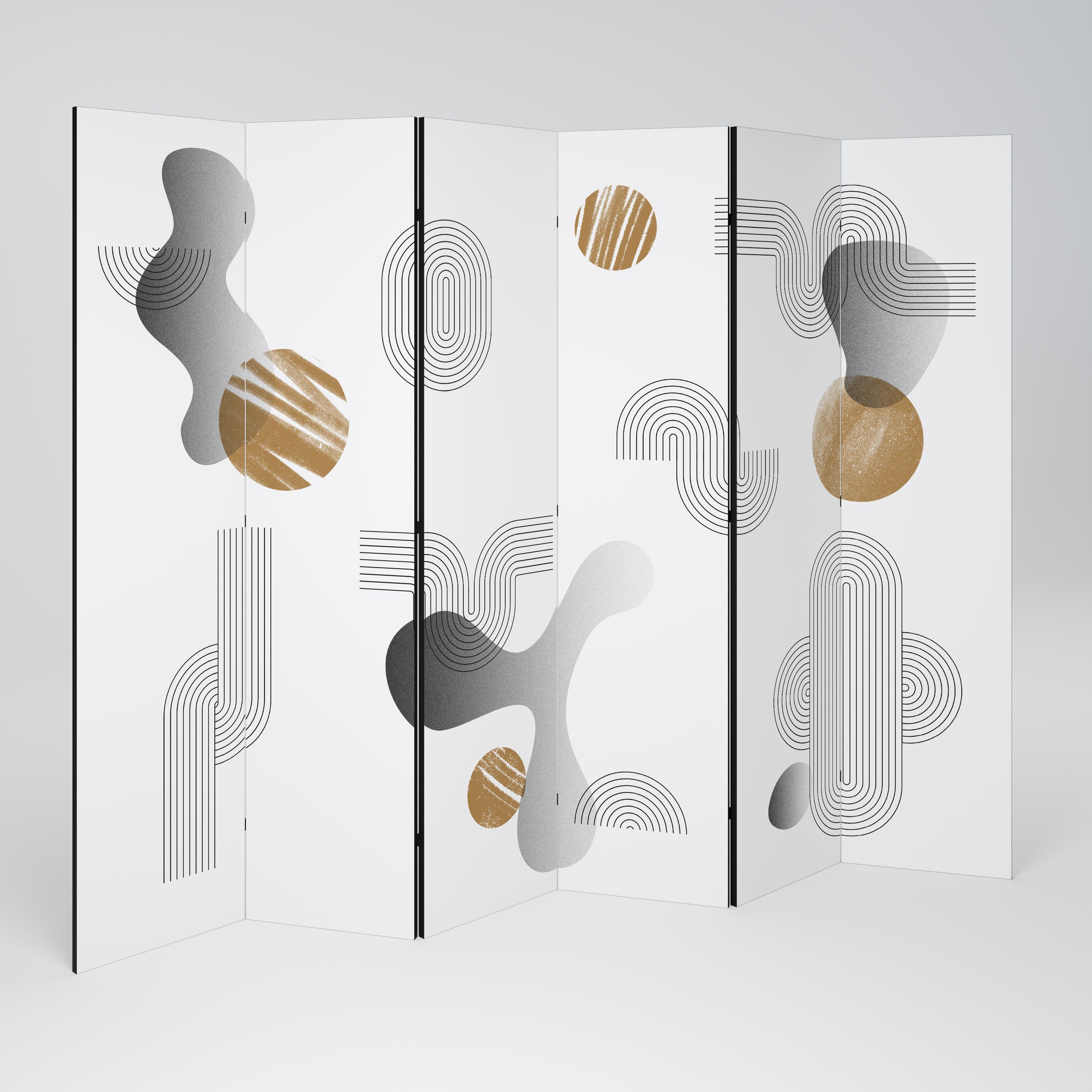 CLEAR CREATIONS Dekorativer 6-teiliger Raumteiler
